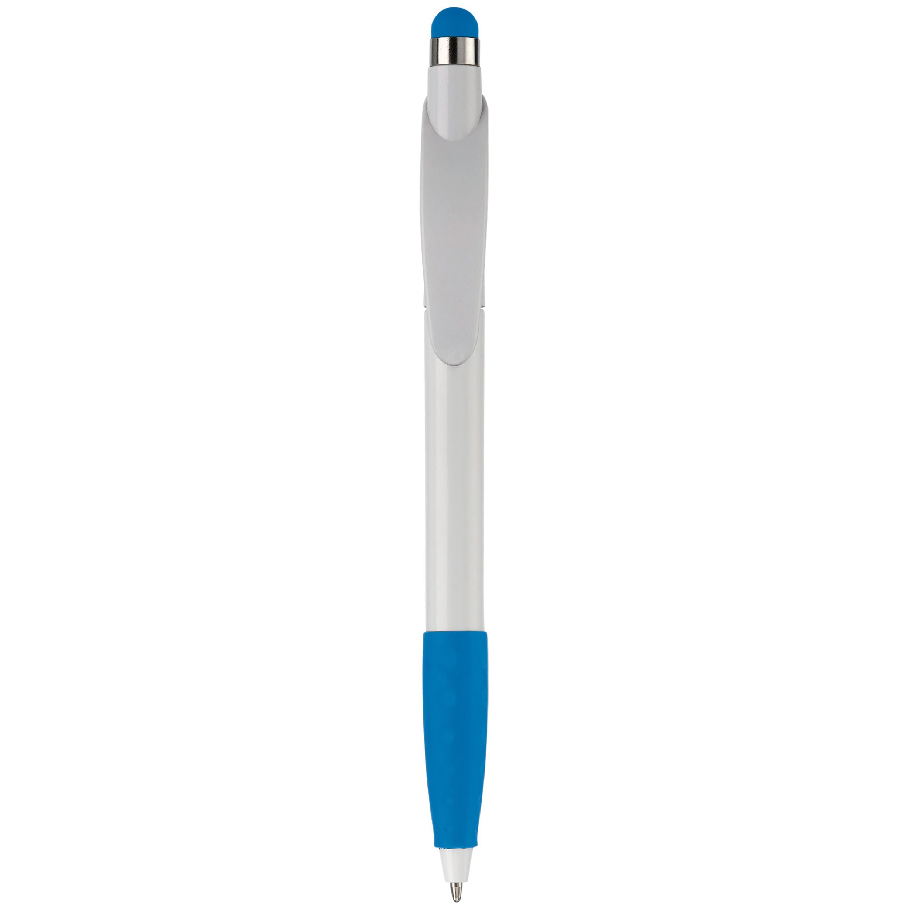 Kugelschreiber Cosmo Stylus - weiss  -  hellblau-34