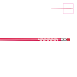Veredelungsposition auf dem Stift unter dem Radiergummi