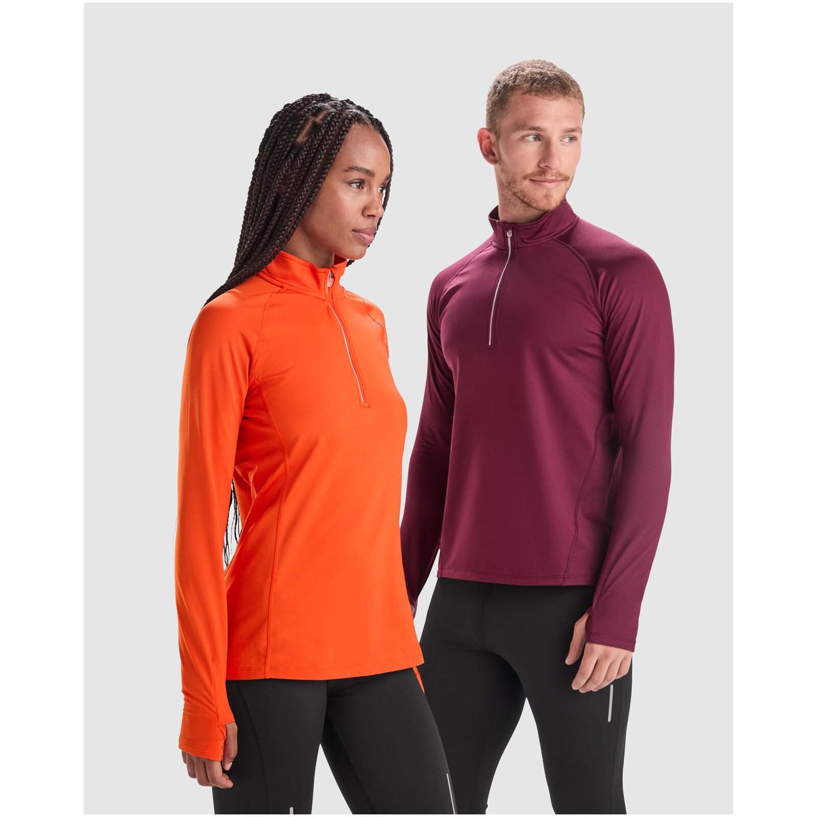 Estambul 200 g/m² Half-Zip Sweatshirt für Herren - pflaumenrot-969