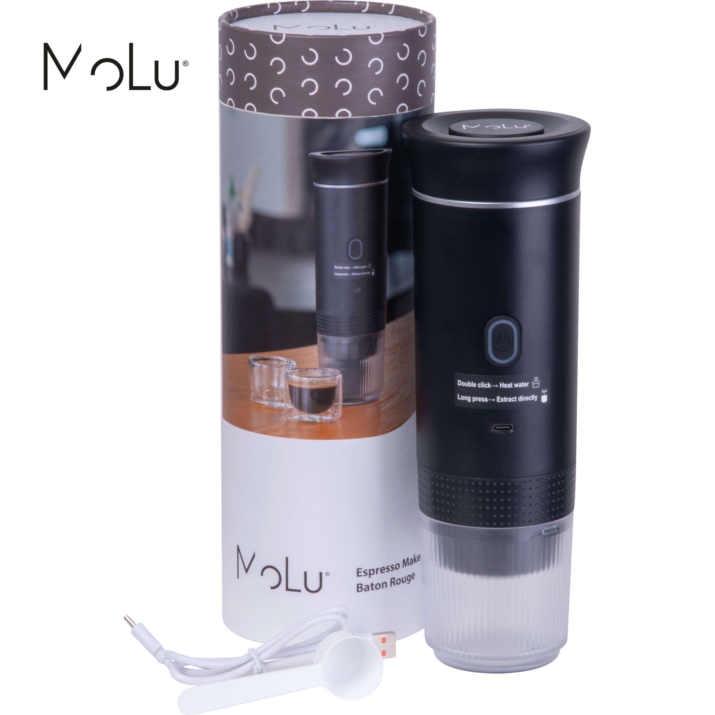 MoLu Espresso Maker Baton Rouge - schwarz-575