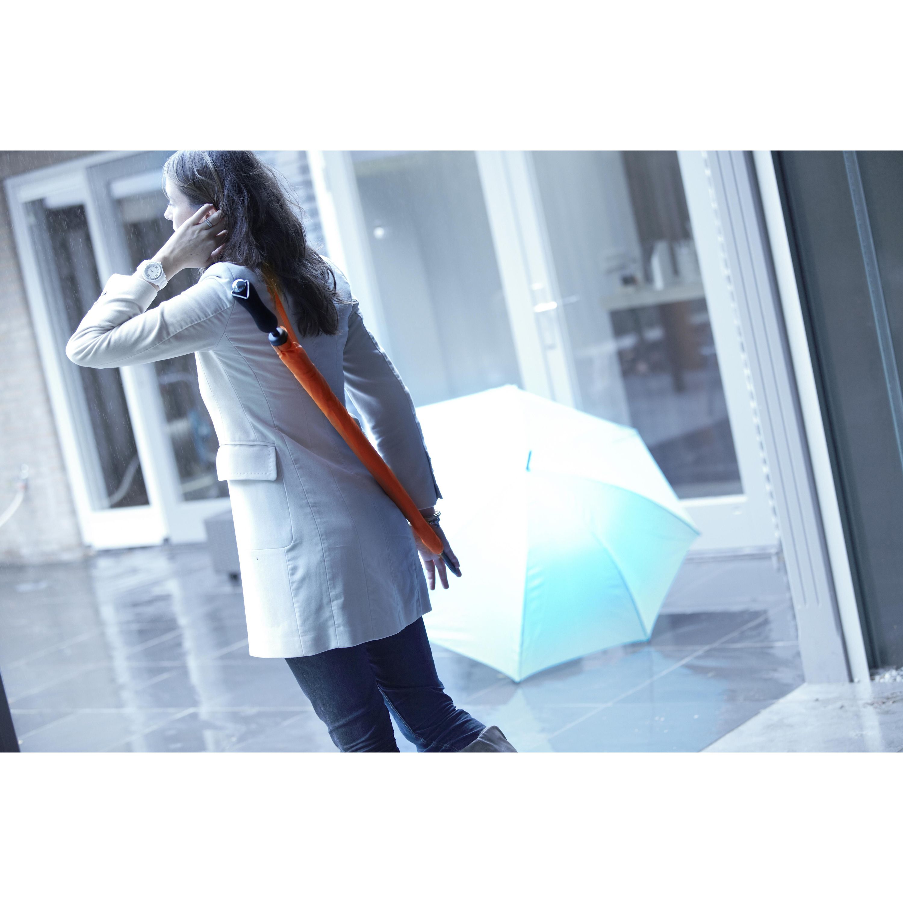 Portierschirm aus Polyester Beatriz - schwarz-659