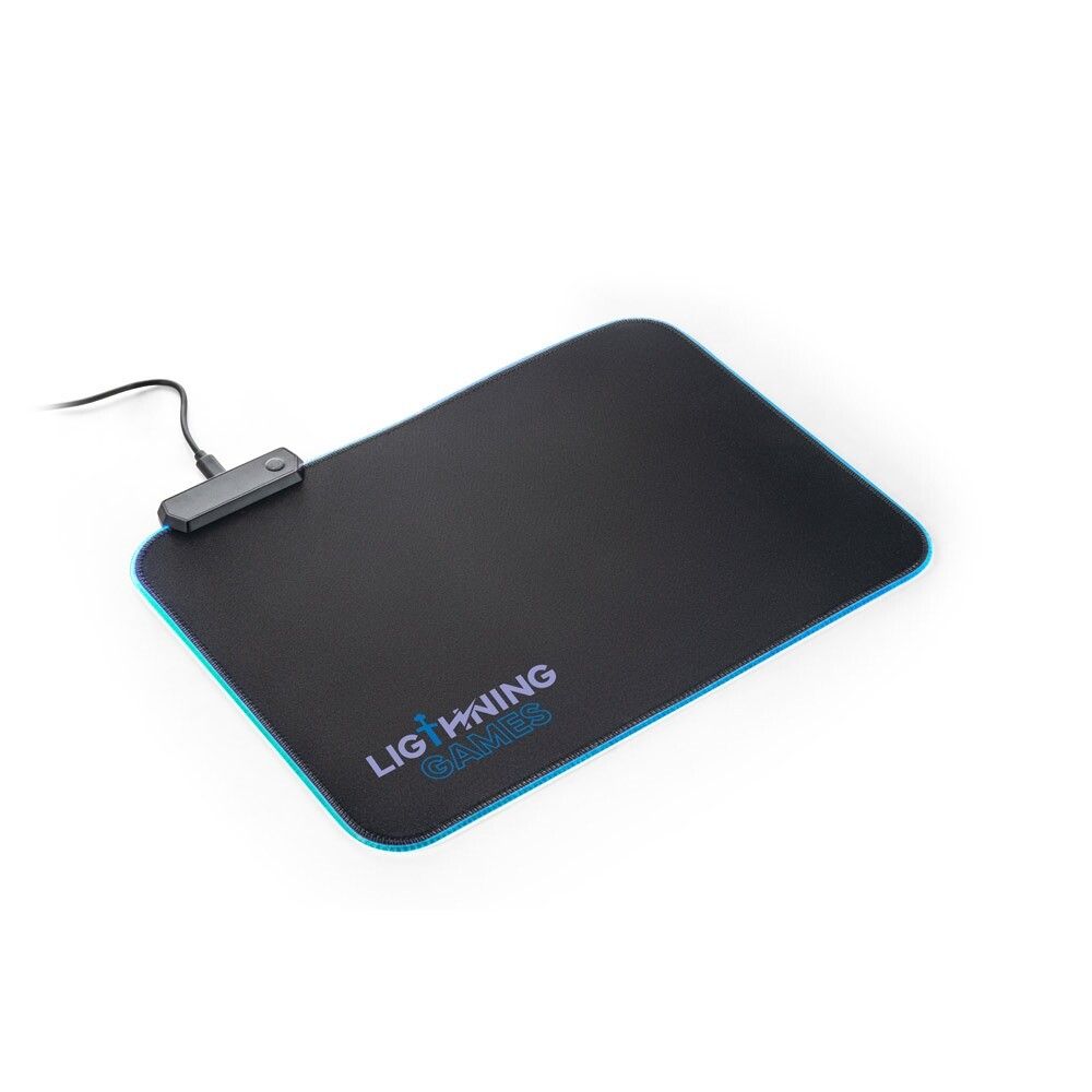 THORNE MOUSEPAD RGB Gaming-Mauspad mit RGB-LED-Leuchten aus Polyester - schwarz-365