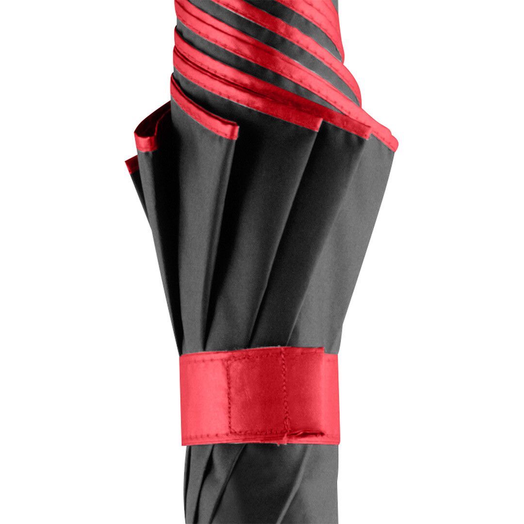 AC-Stockschirm FARE® Doubleface Ø105 cm - schwarz - rot-249