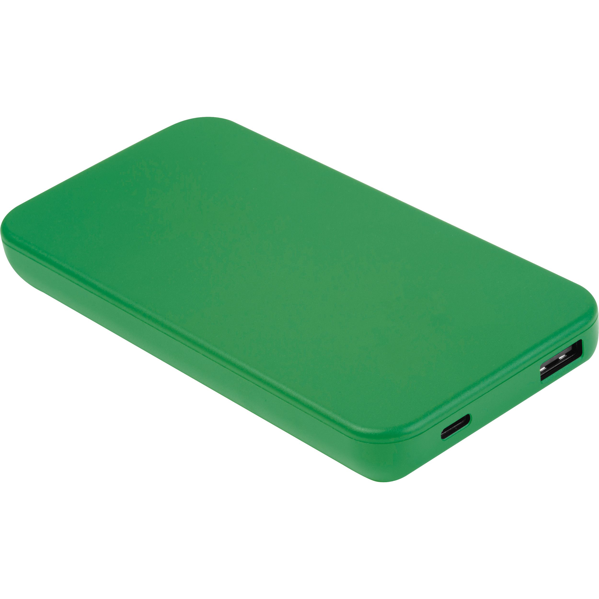 Recycelte Powerbank 10.000 mAh PRESTON - grün-501