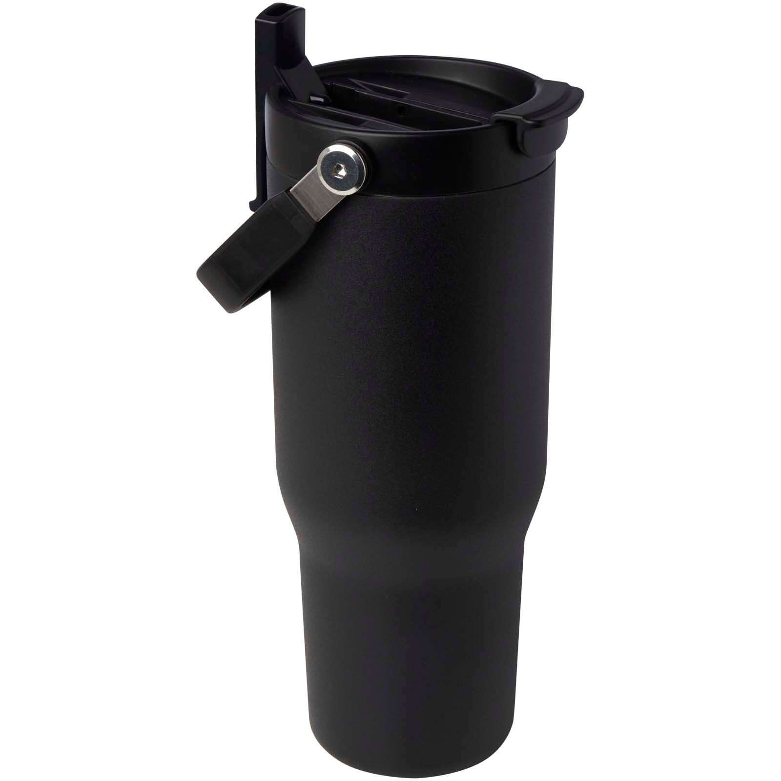 Bronx 900 ml RCS-zertifizierter Kupfer-Vakuum Isolierbecher aus Edelstahl mit Doppelfunktionsdeckel - schwarz-992