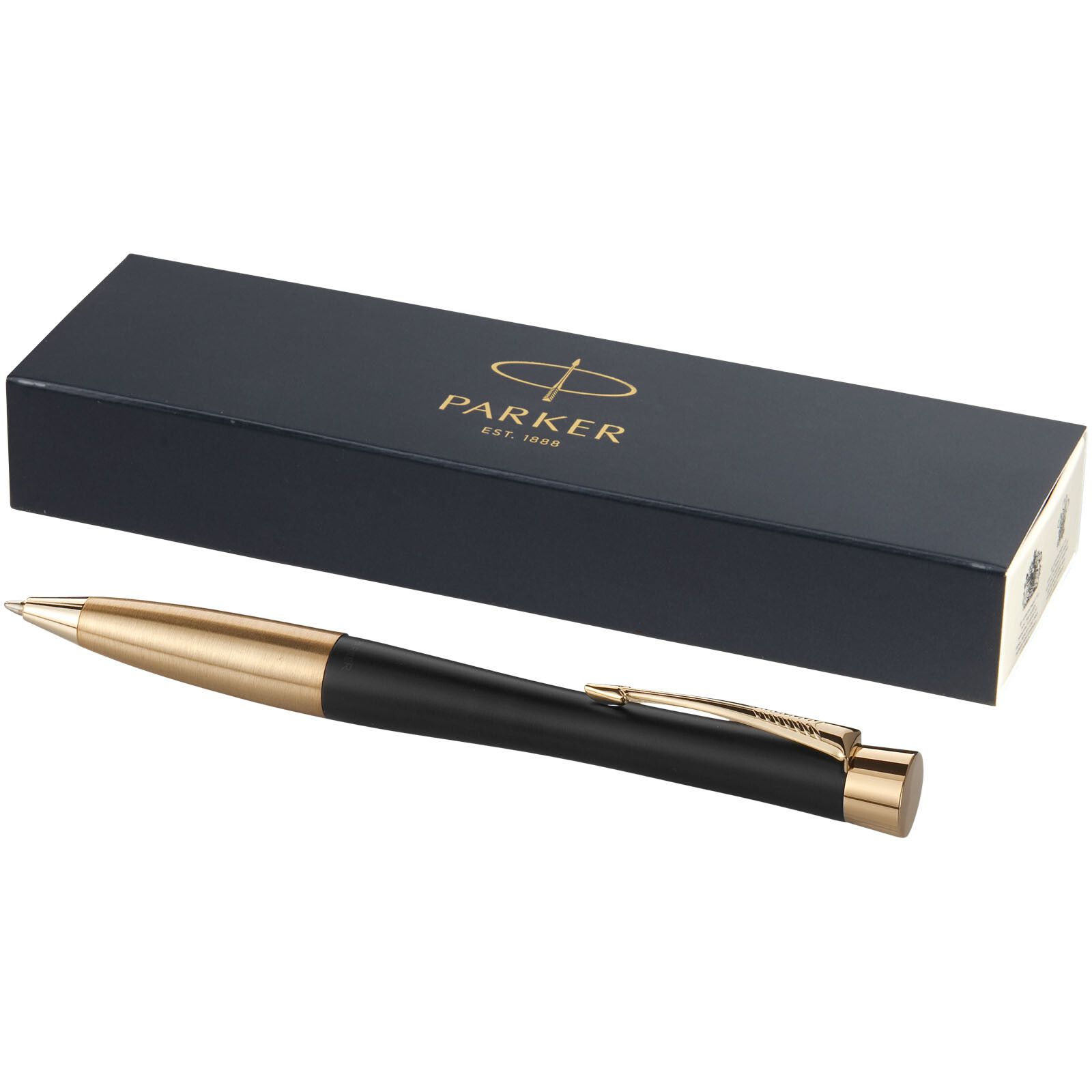 Parker Urban Kugelschreiber (blaue Mine) - schwarz -  gold-273