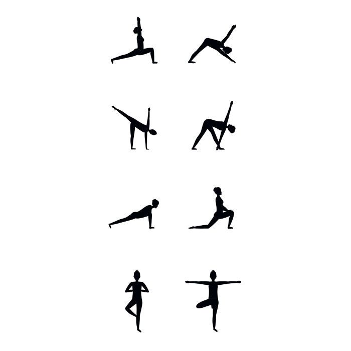 Yoga Matte YOGI - schwarz-552