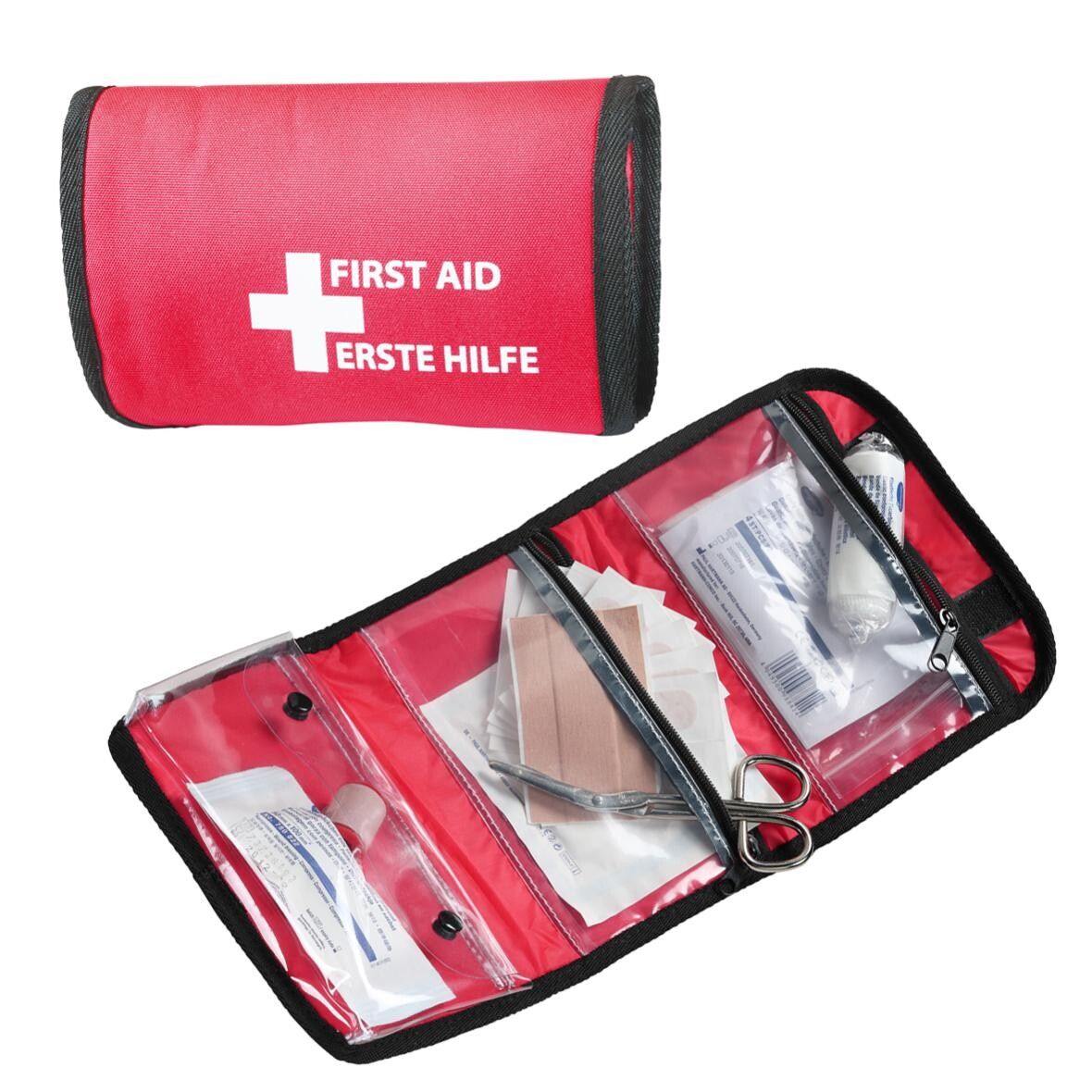 Notfall-Set Bag, groß - rot - schwarz-257