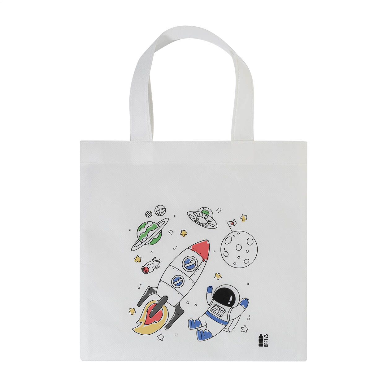 Spacolo RPET Tasche zum Bemalen - weiß-599
