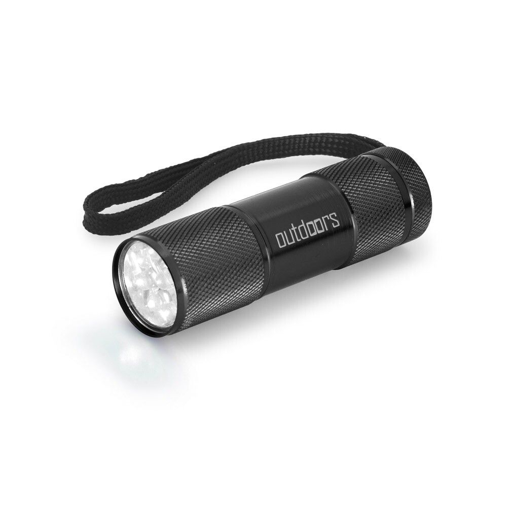 FLASHY Taschenlampe aus Aluminium mit 9-LEDs - rot-611