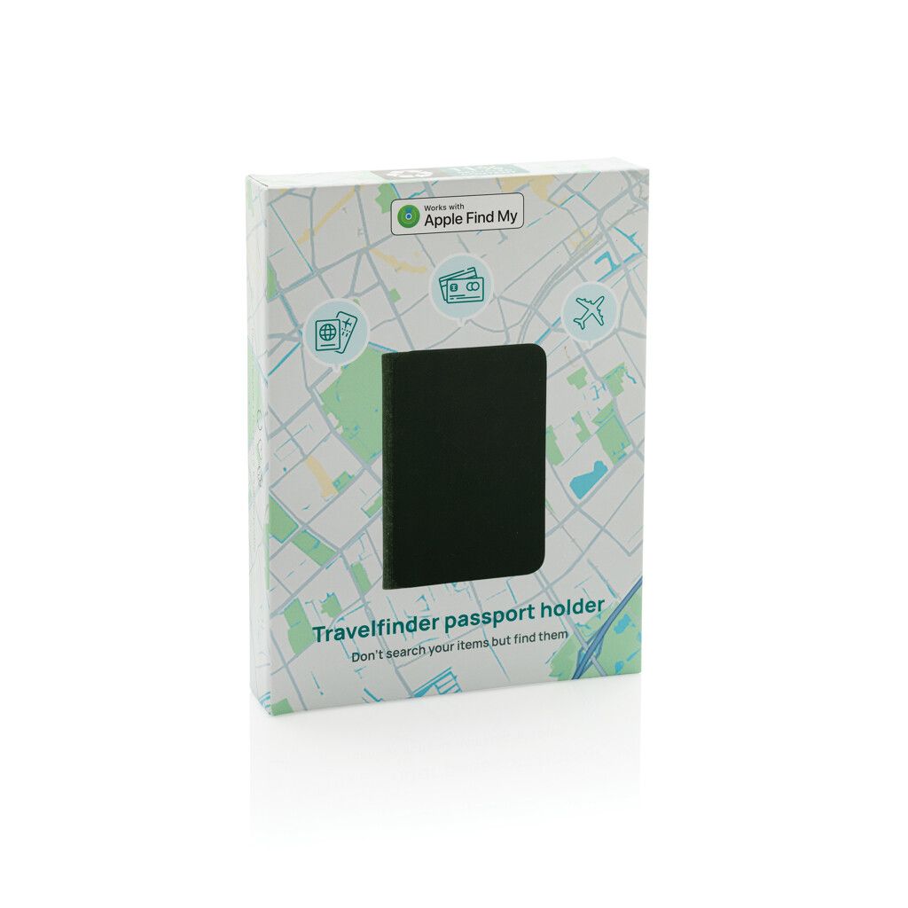Travelfinder RCS Polyester Passtasche mit weltweiter Ortung - schwarz-587