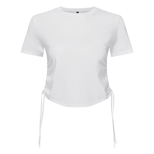 Women´s Ruched Crop Top - white-798