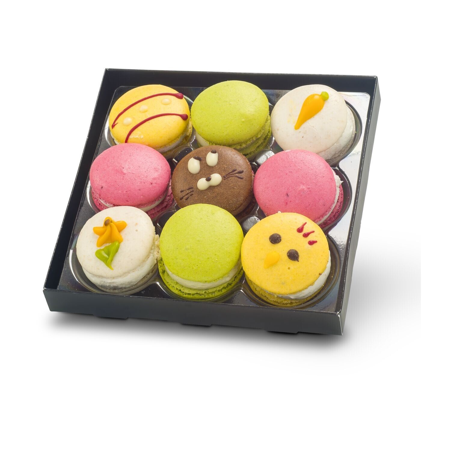 Bunte Oster-Macarons, 90 g-838