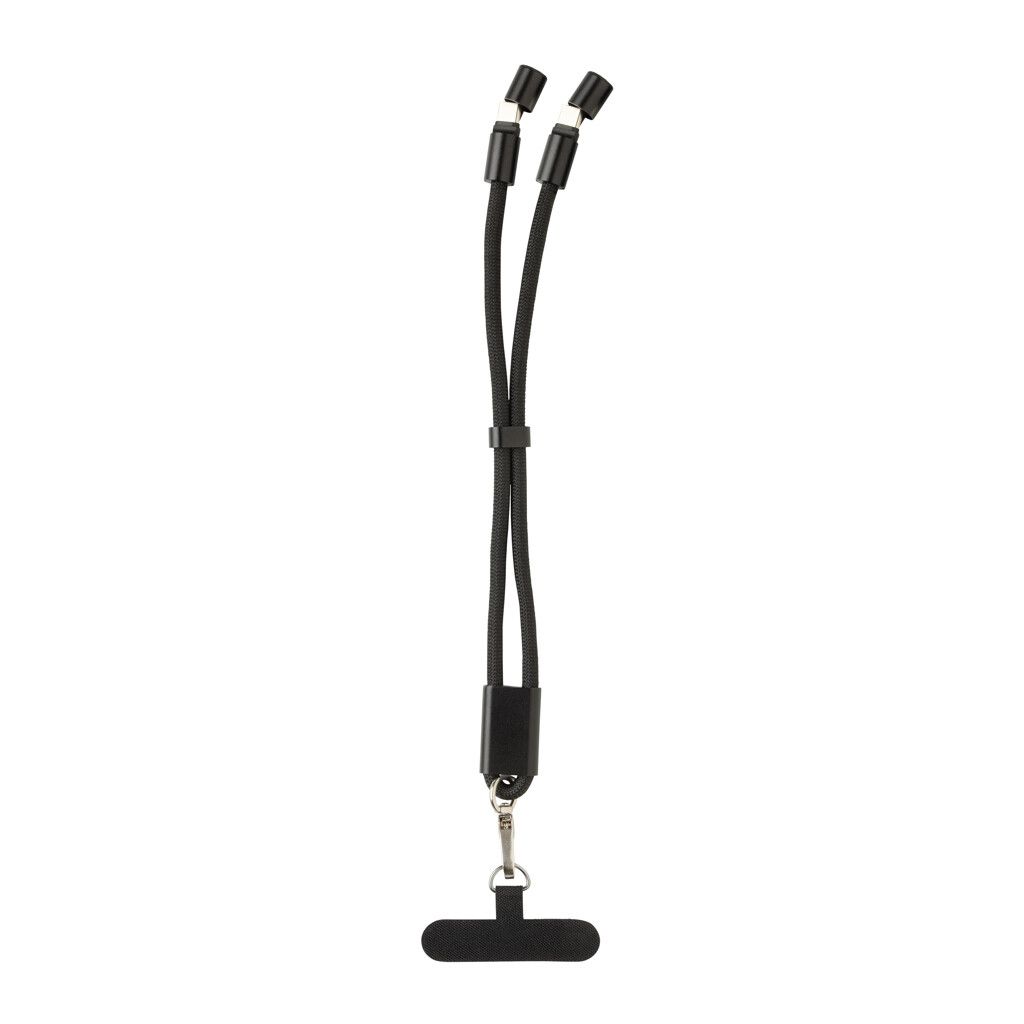 LoopAmp 60W Handgelenksband für Smartphones aus RCS rPET - schwarz-945