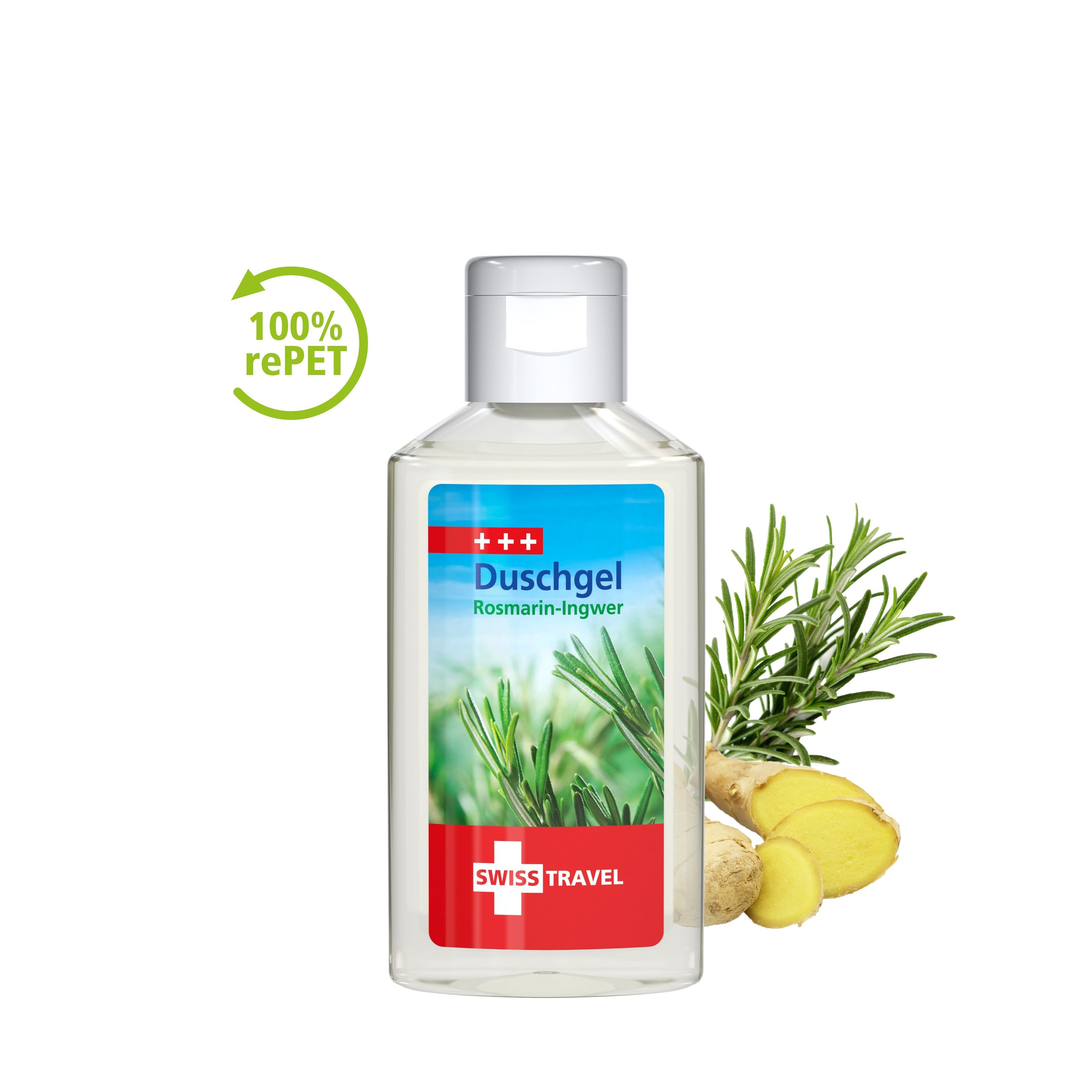 50 ml Flasche Duschgel Rosmarin-Ingwer Body Label-145