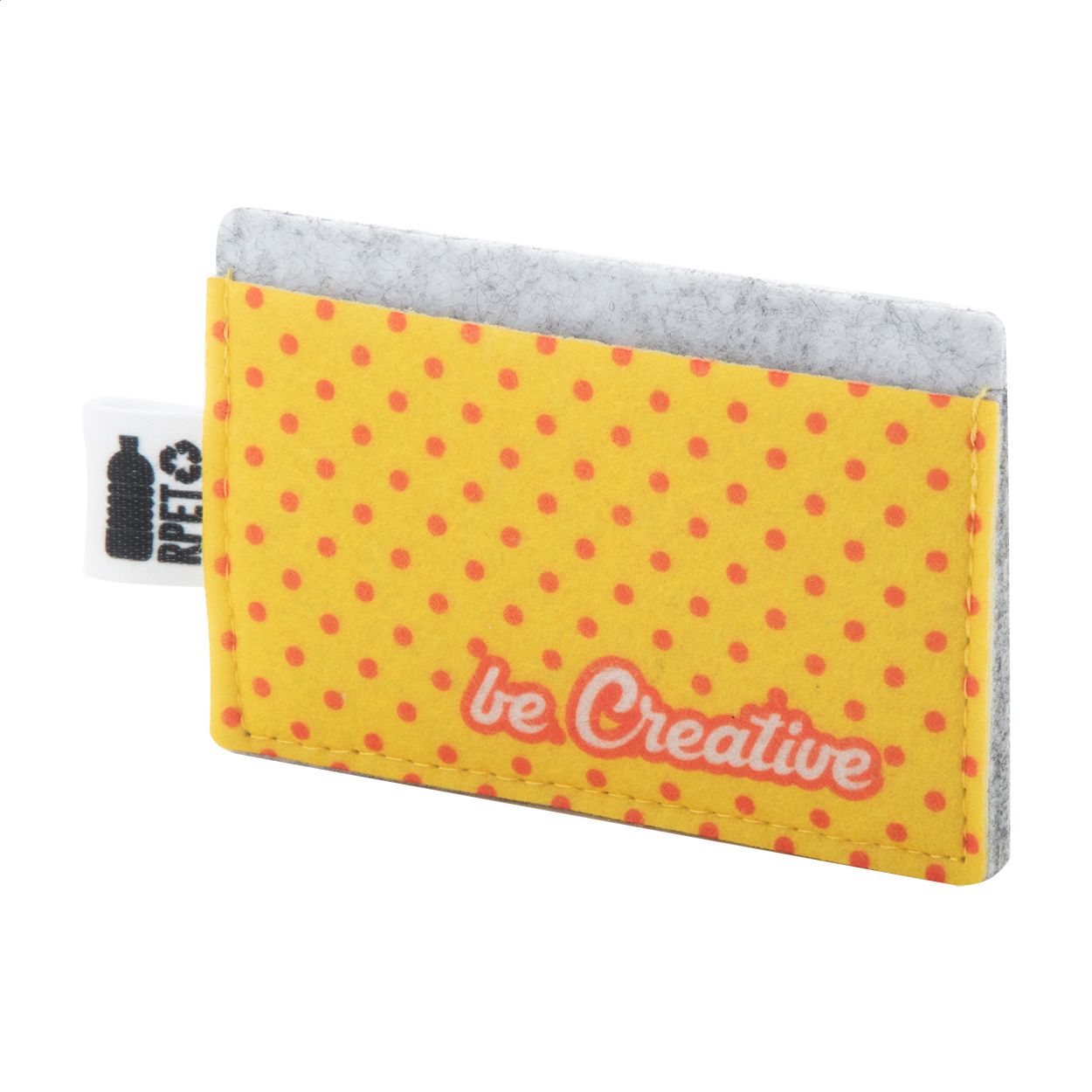 CreaFelt Card Individuelles Kreditkartenetui - weiß - grau-148