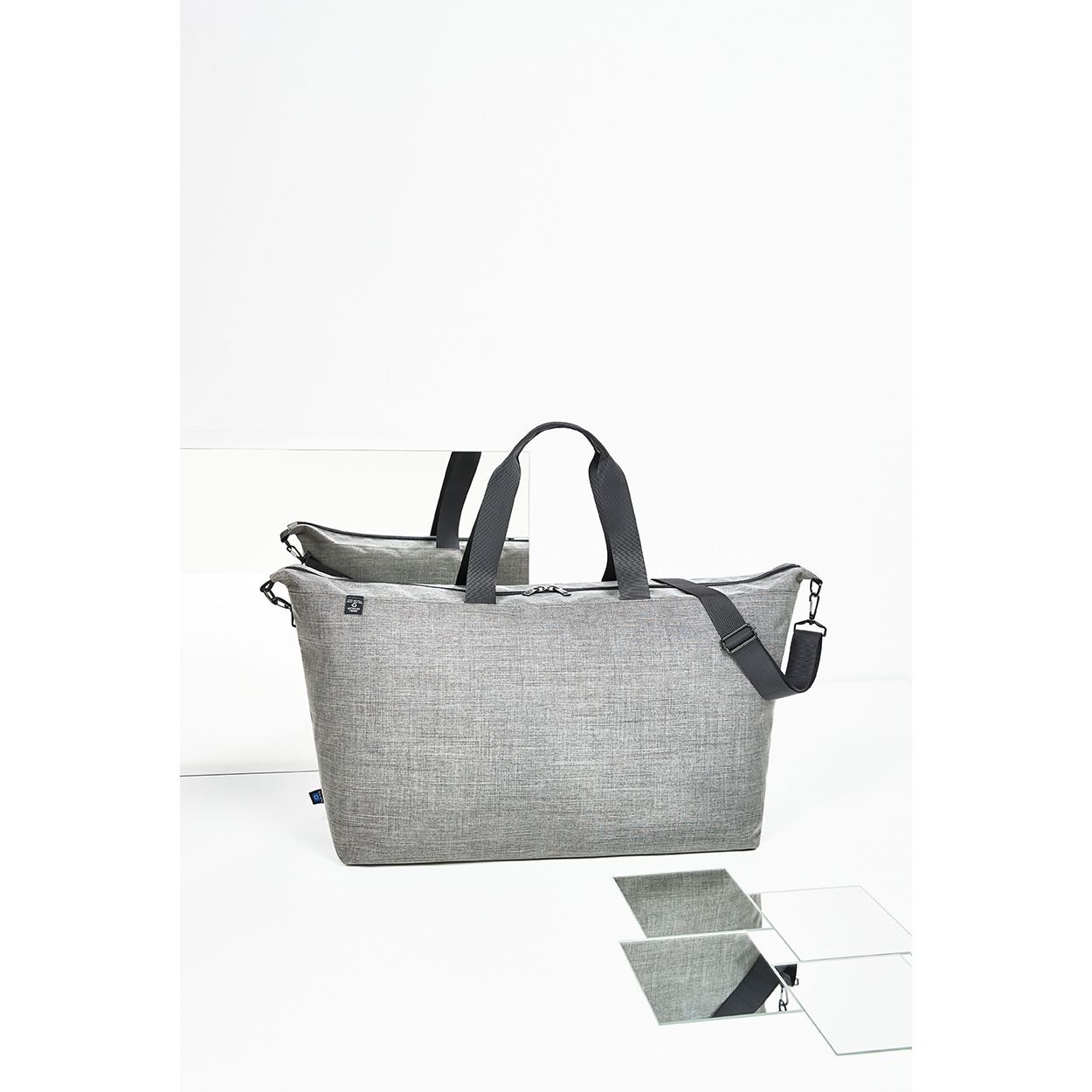 Sport-/Reisetasche EUROPE - hellgrau meliert-340