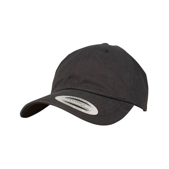Peached Cotton Twill Dad Cap - black-153