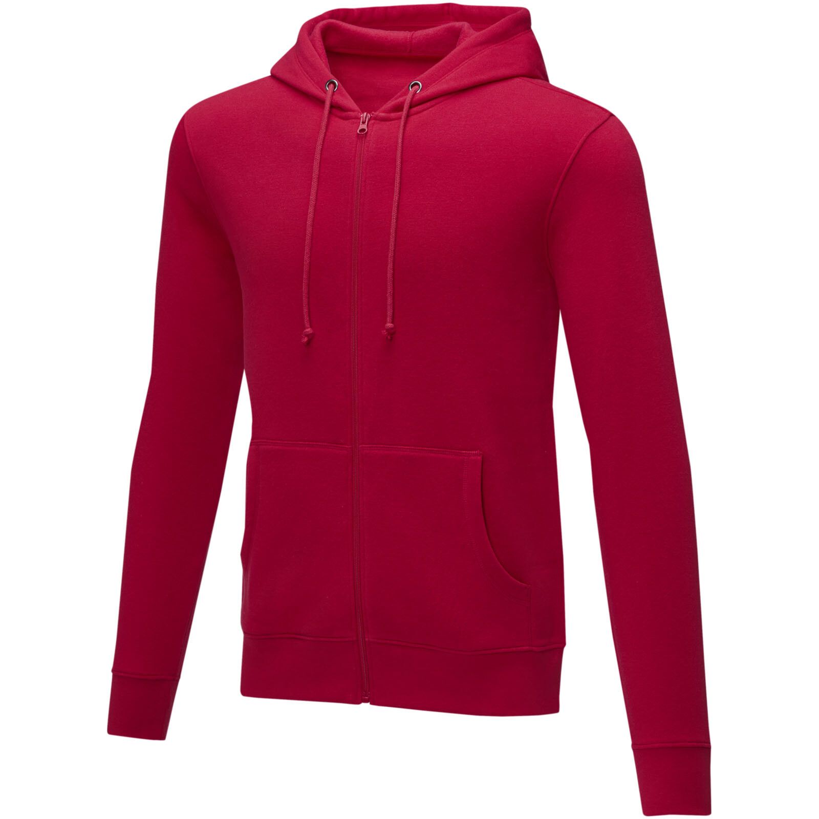 Theron Herren Kapuzenpullover mit Reißverschluss - rot - XS-543