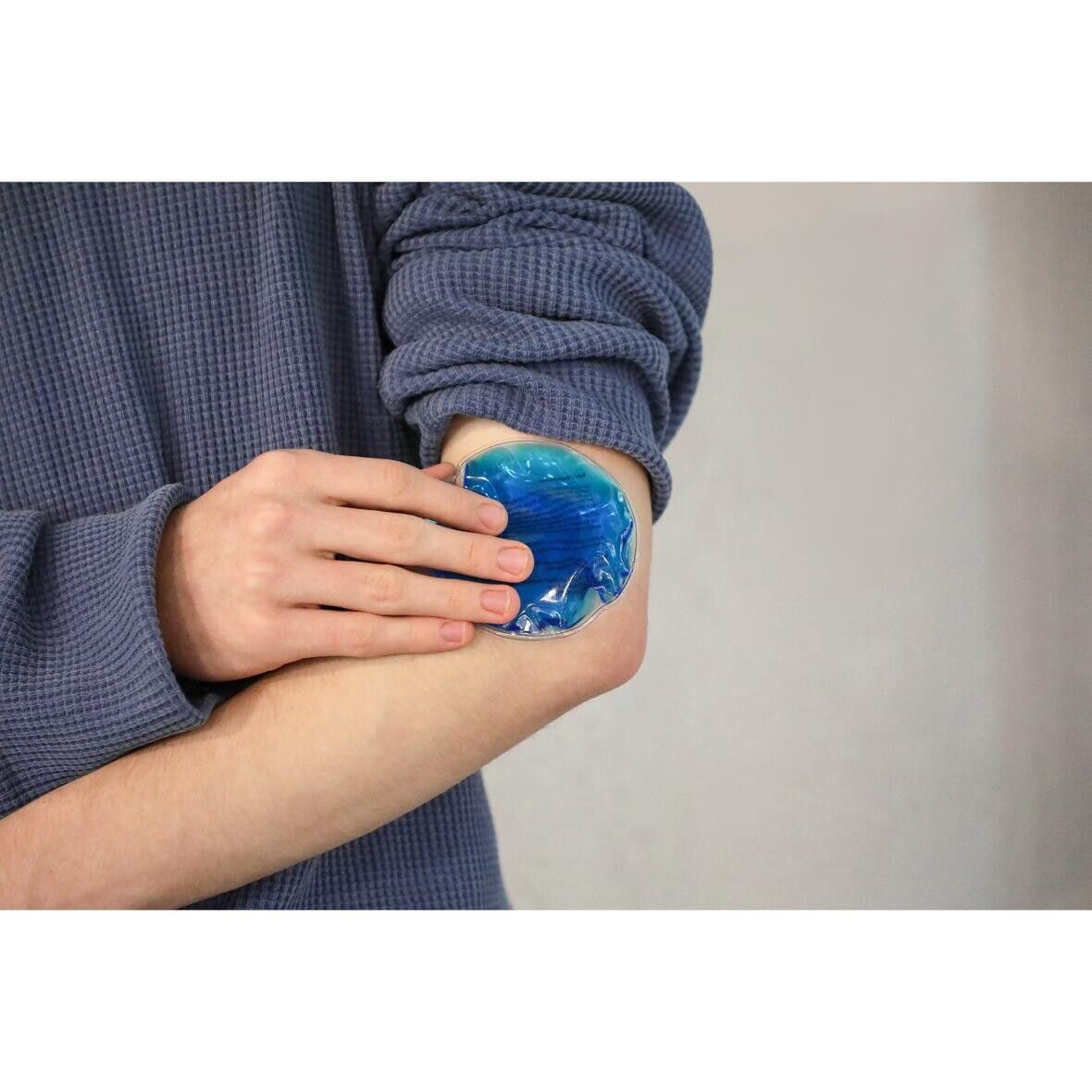 Kühl-/Wärmekissen Round - blau - transparent-470