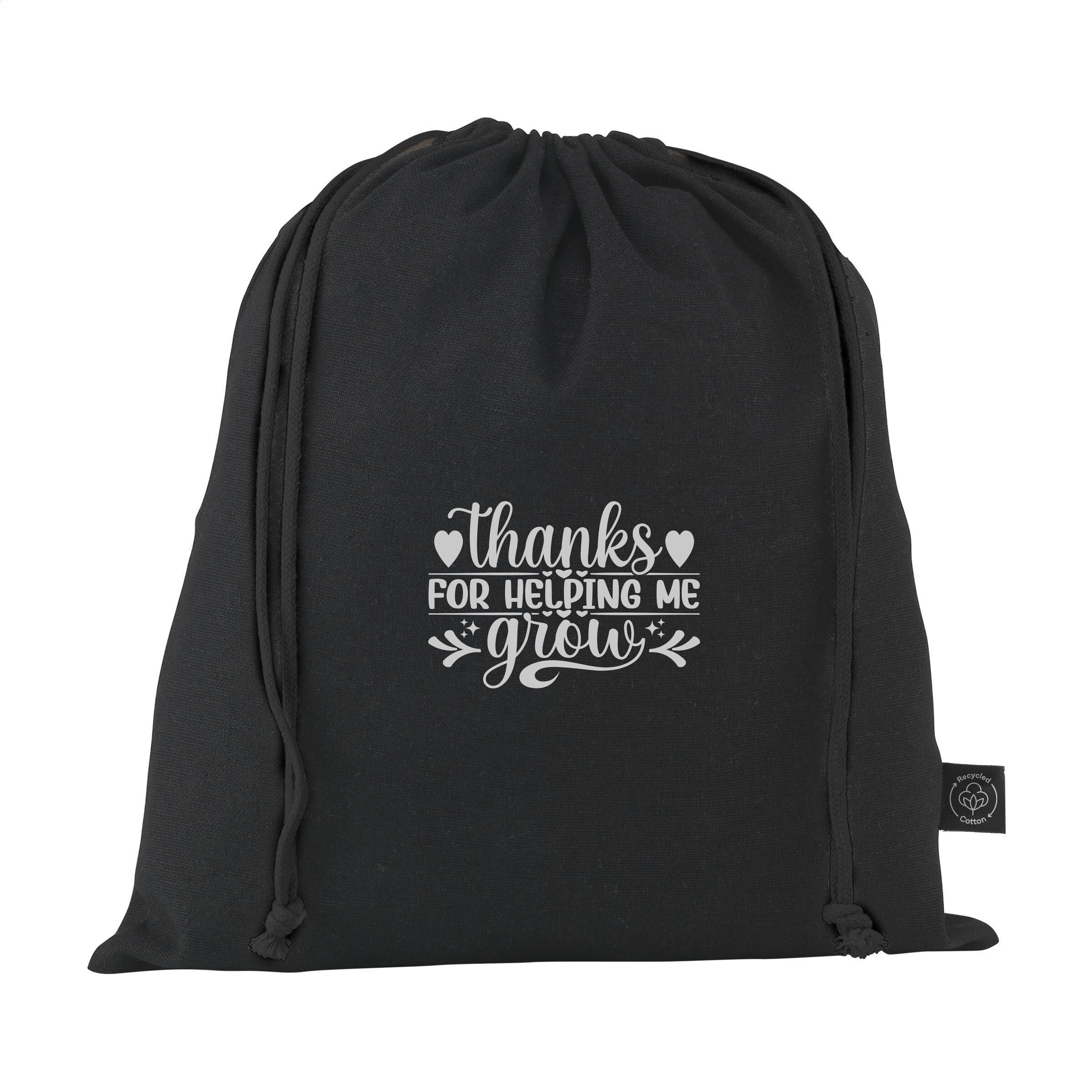Gift Pouch GRS Recycled Cotton (150 g/m²) M - schwarz-364