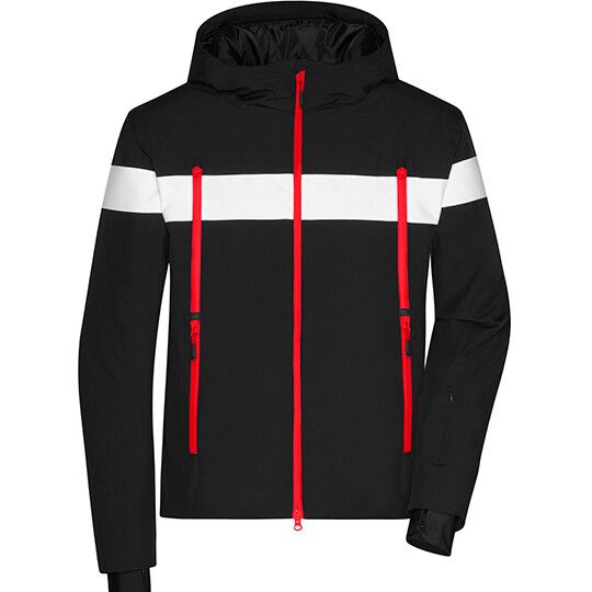 black - white - light red