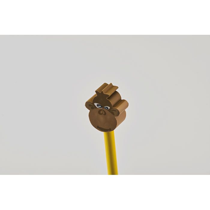 Holzbleistift mit Radiergummi CIRCO - gelb-450