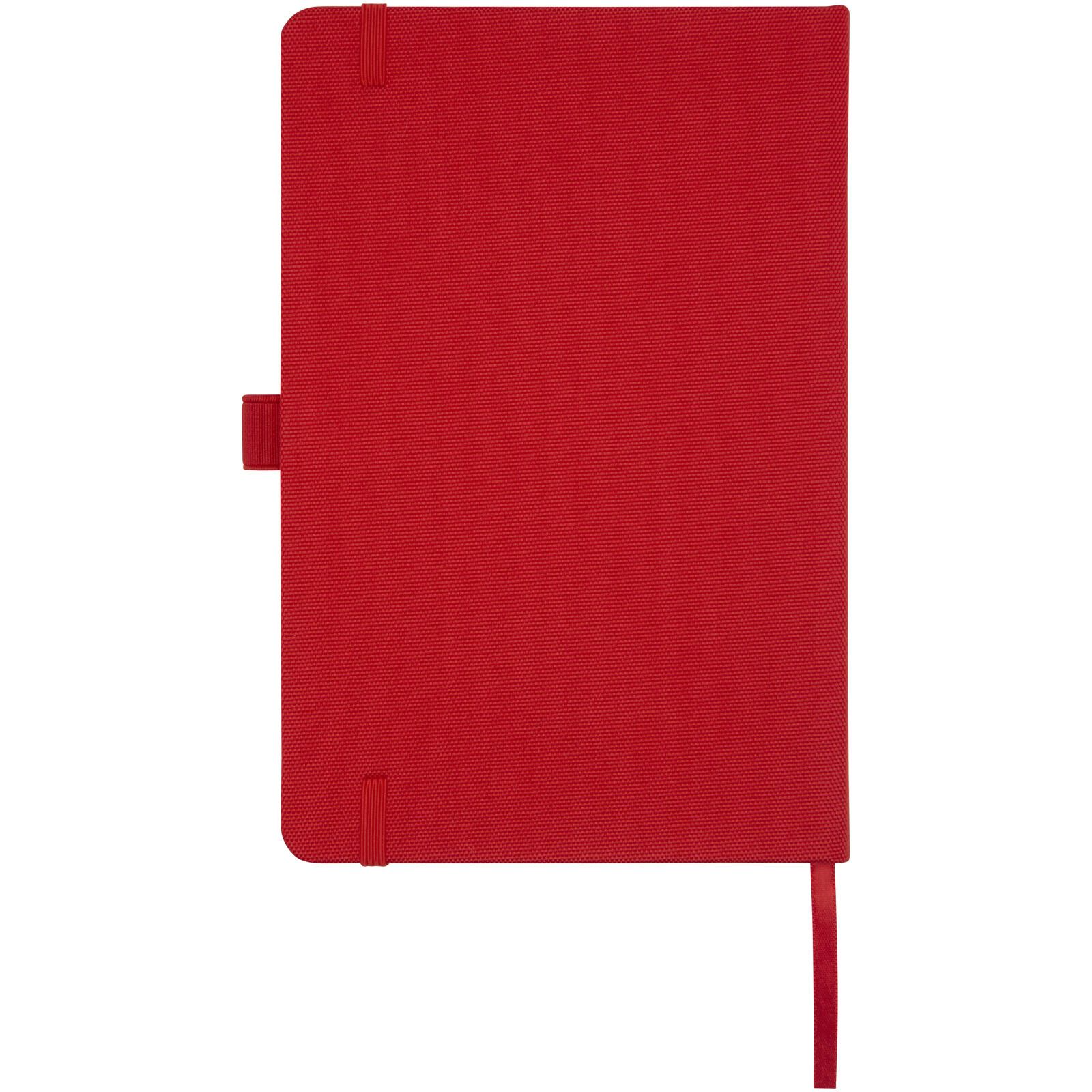 Honua A5 Notizbuch aus recyceltem Papier mit Cover aus recyceltem PET - rot-2