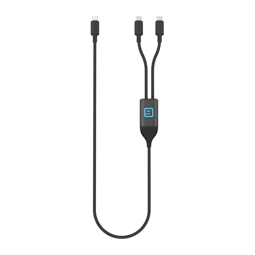 Terra 100W RCS-Kabel mit zwei USB-C-Ausgängen - schwarz-787