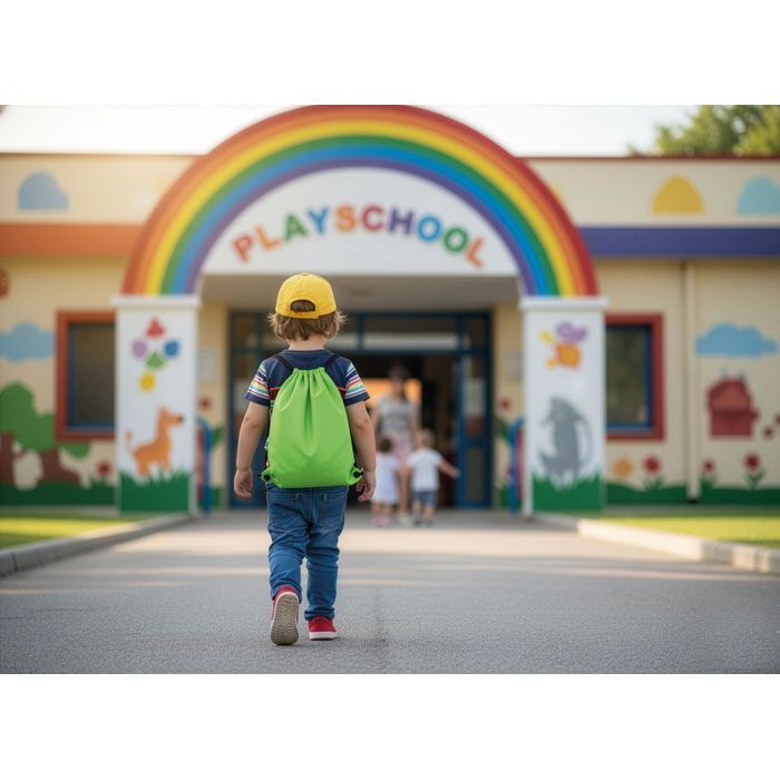 Beutel für Kinder 190T RPET SHOOP KIDS - limette-544