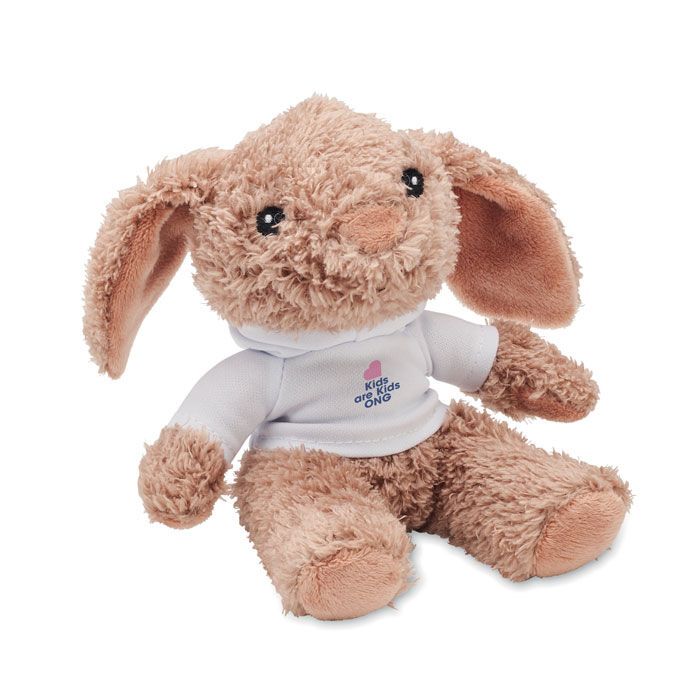 Plüsch-Hase mit Hoody BUNNY - weiß-486