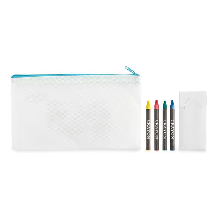 Schlampermäppchen mit Stiften CRAY - babyblau-163