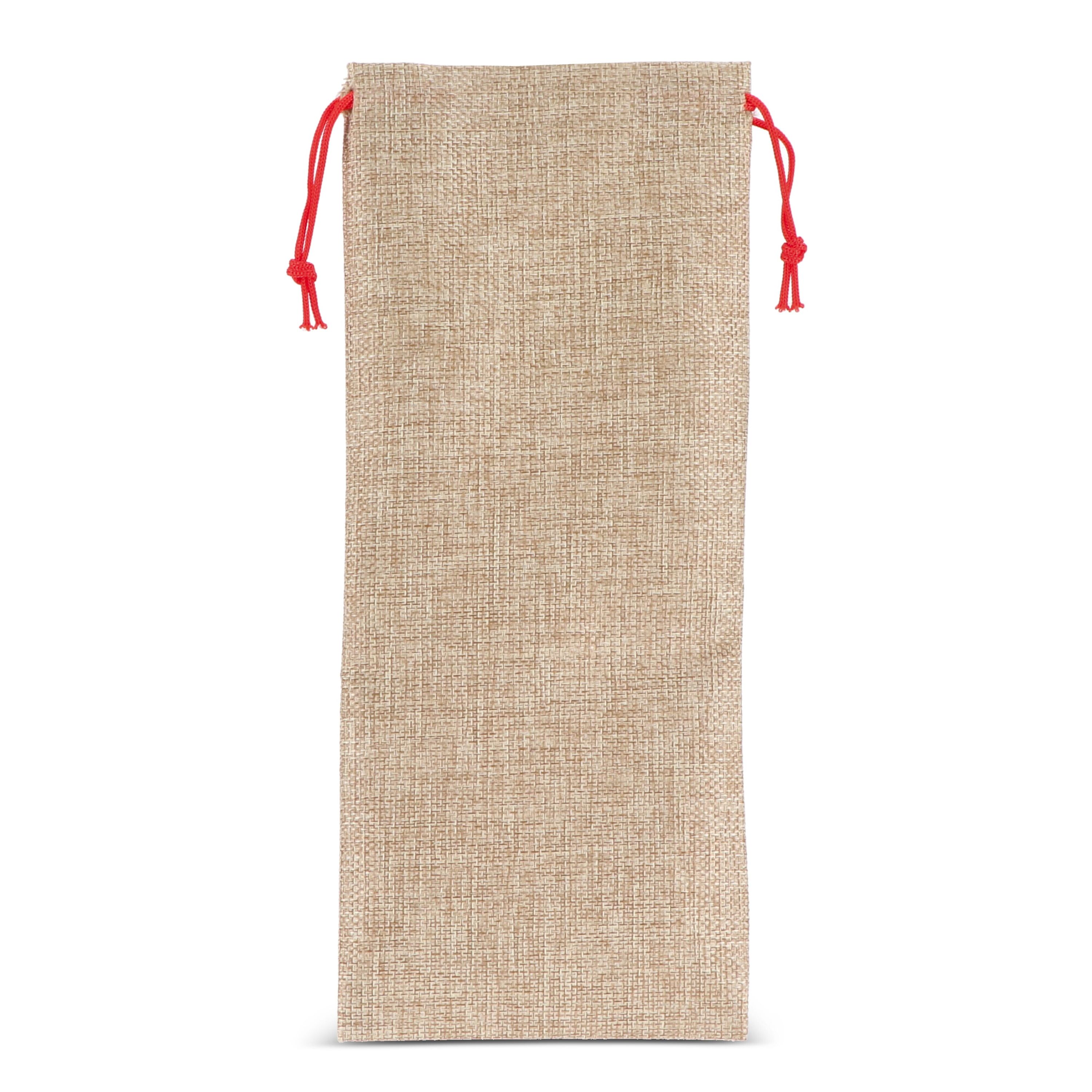 Flaschenetui im Jute-Stil 14 x 34 cm - natur-295