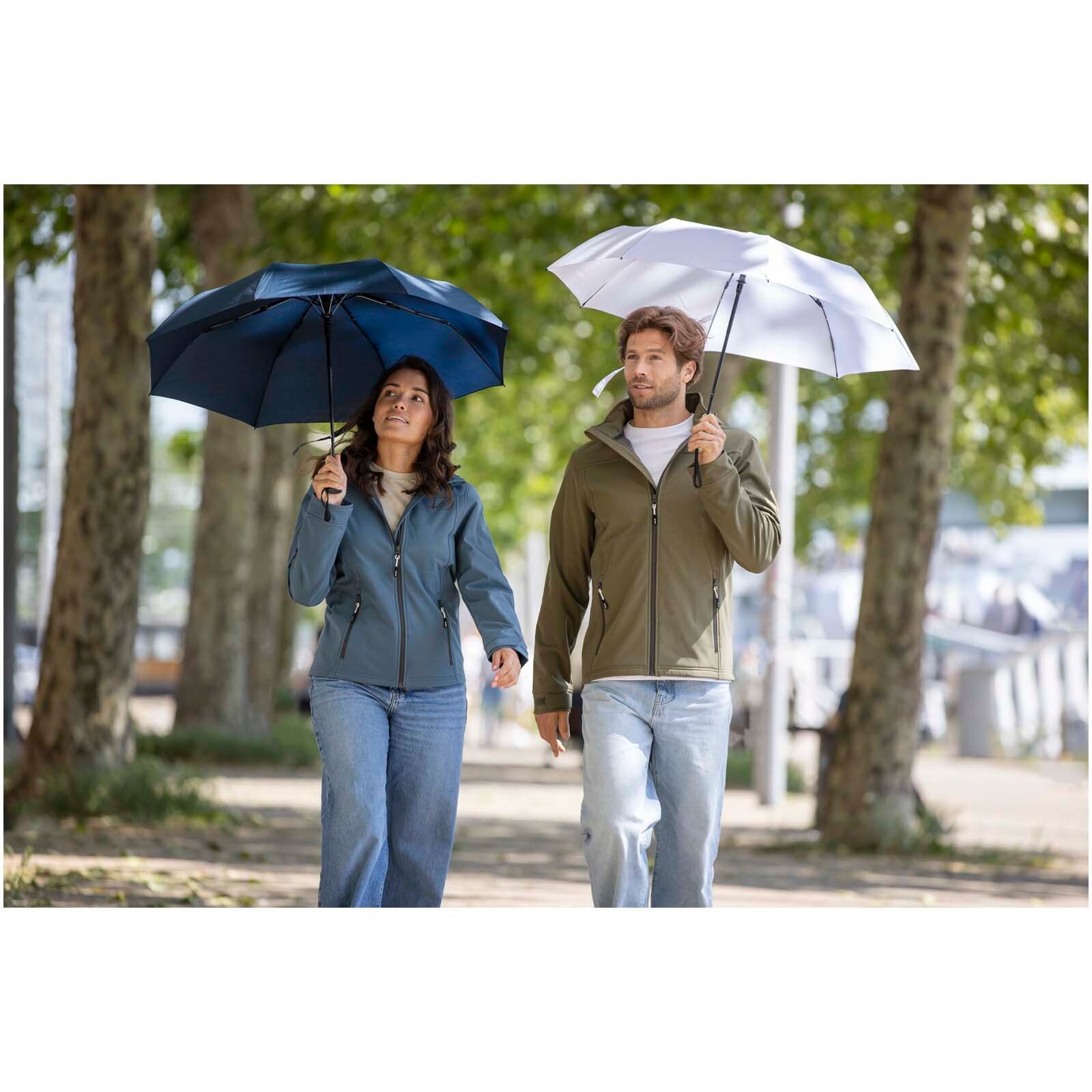 Agnes 21" faltbarer RPET-Regenschirm mit automatischer Öffnung - grün-583