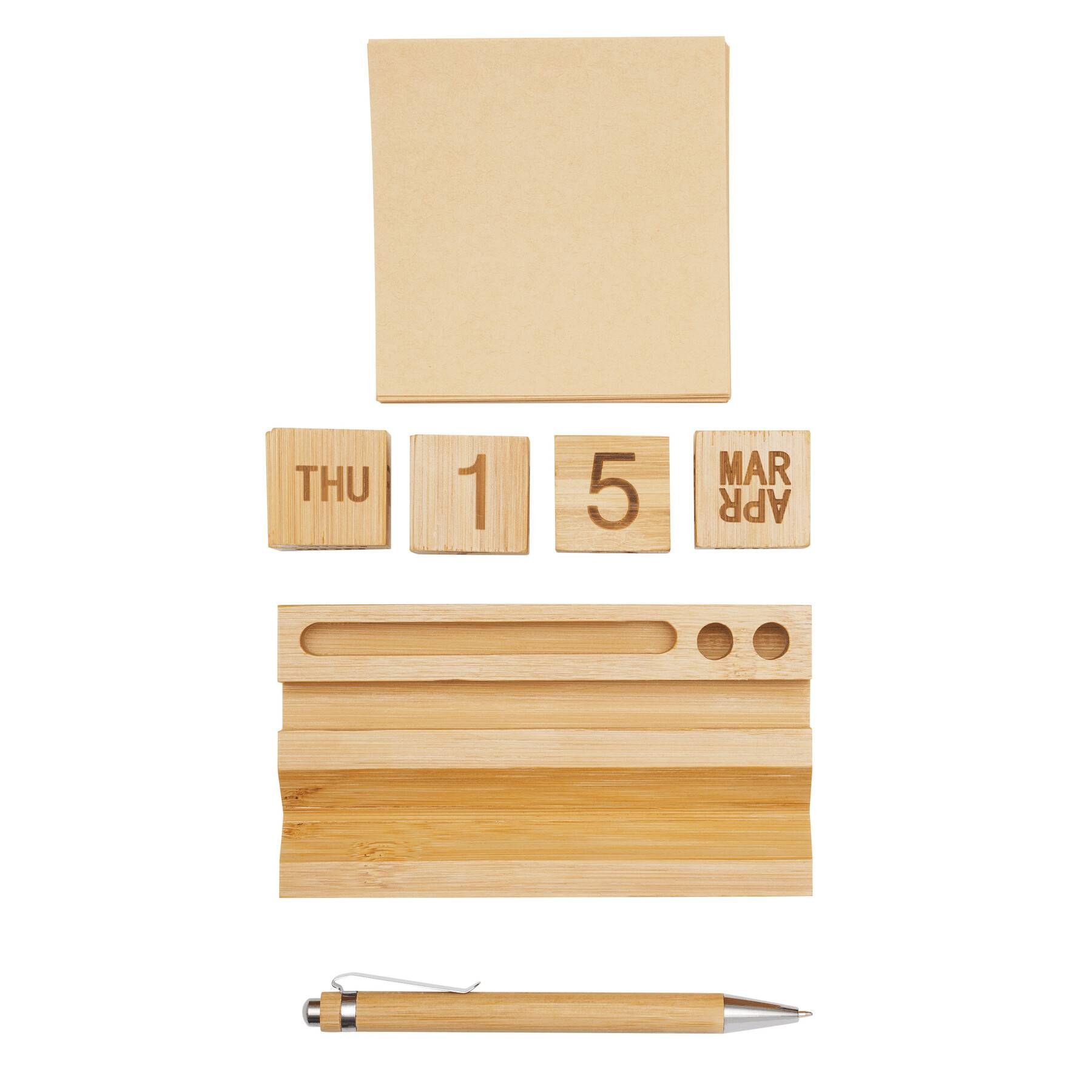 Tischkalender PERPETUAL - holzfarben-720