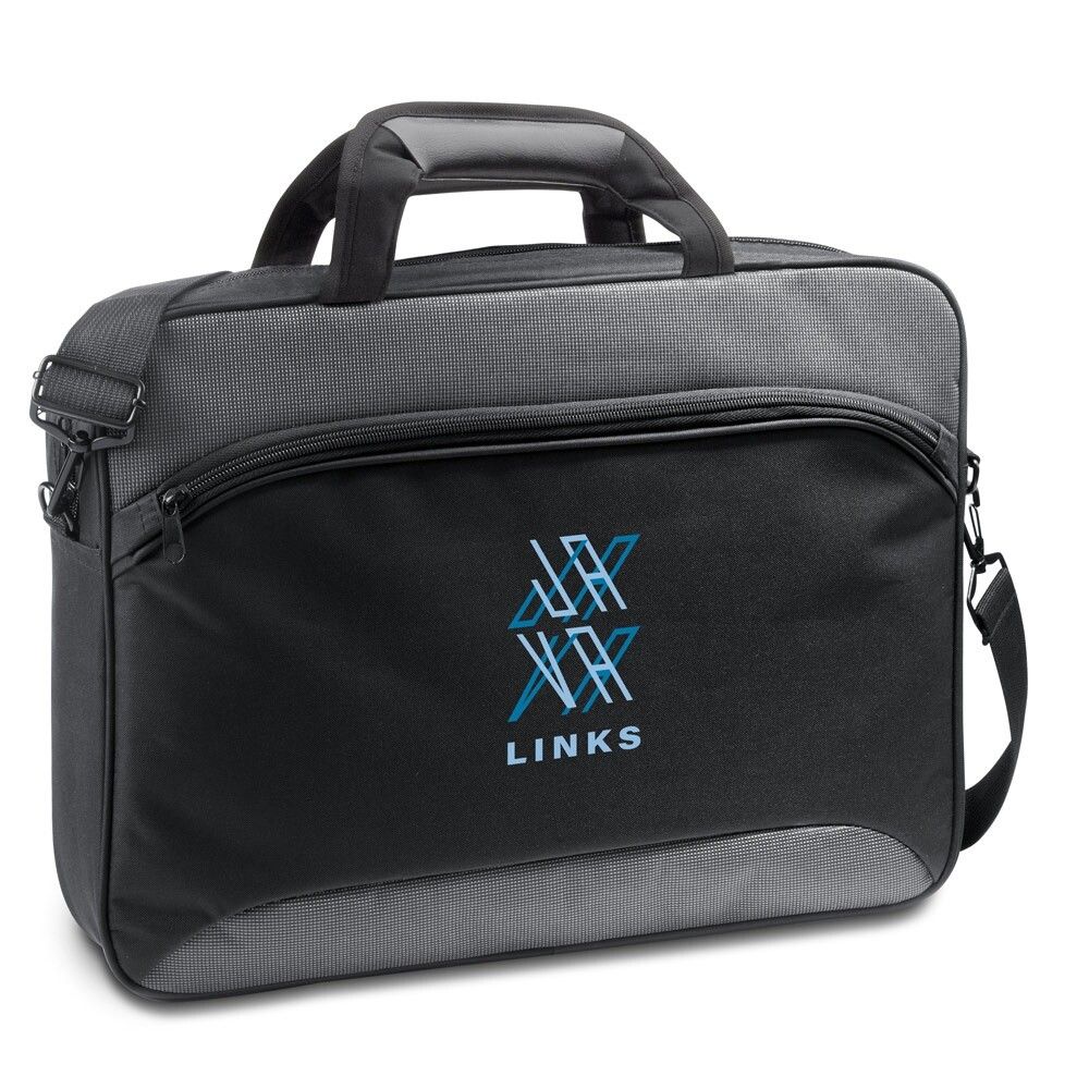 SANTANA Laptop Aktentasche 15.6'' aus 600D 2Tone und 300D polyester - grau-838