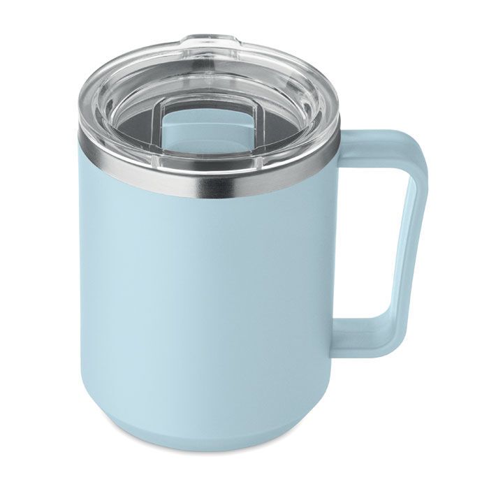 Doppelwandiger Becher 400ml COCOA - babyblau-326