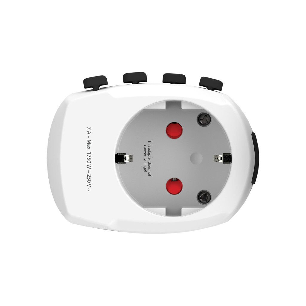 SKROSS Pro 3-Pole World Travel Adapter - weiß-157