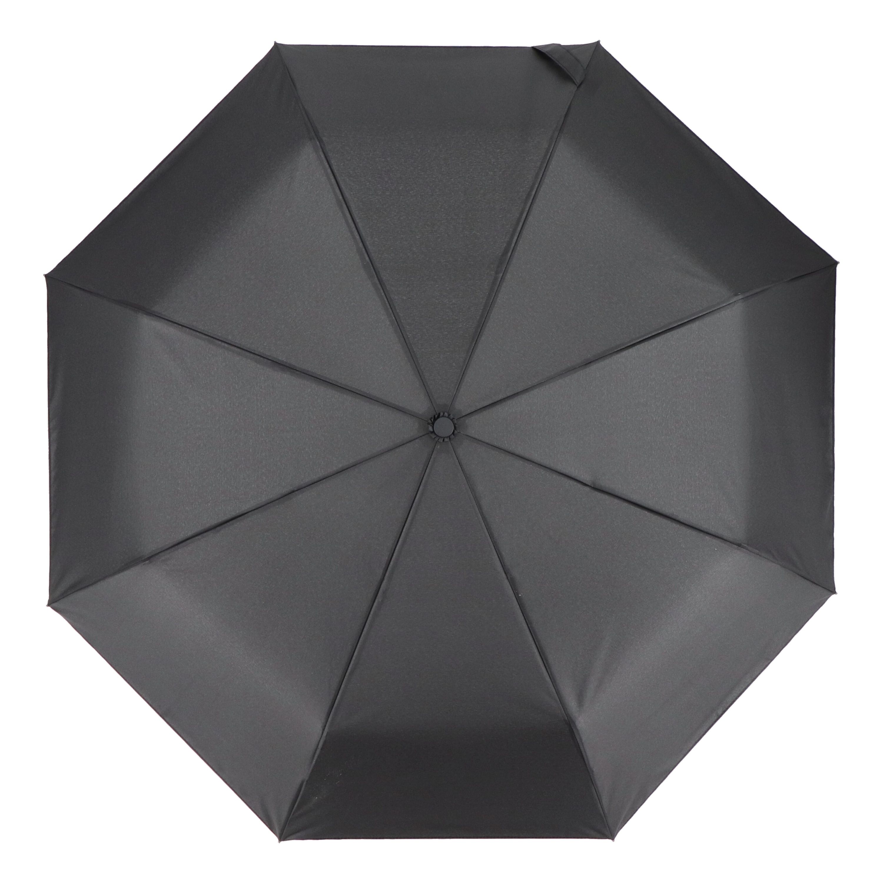 Taman Pongee 21 Faltbarer windproof Regenschirm Auto open & close - schwarz-440