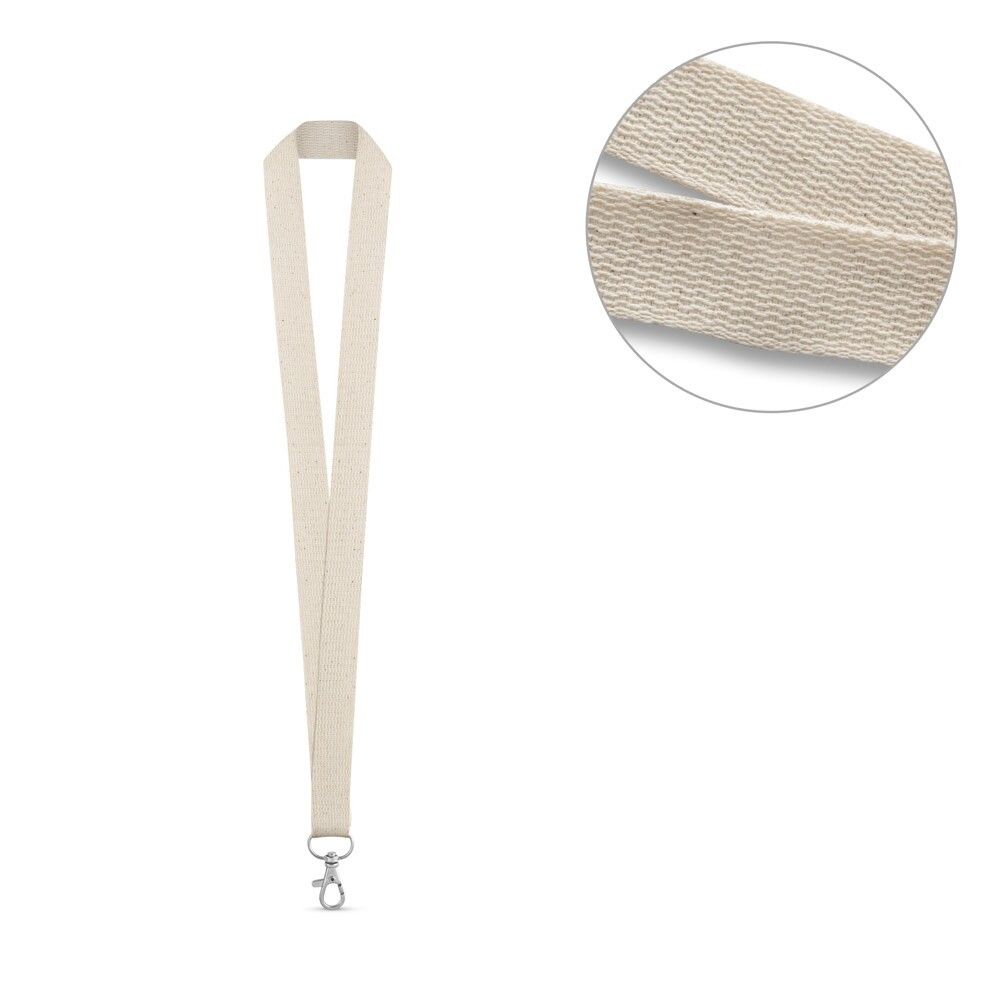 HEATHROW Lanyard aus 100% Baumwolle - naturhell-251