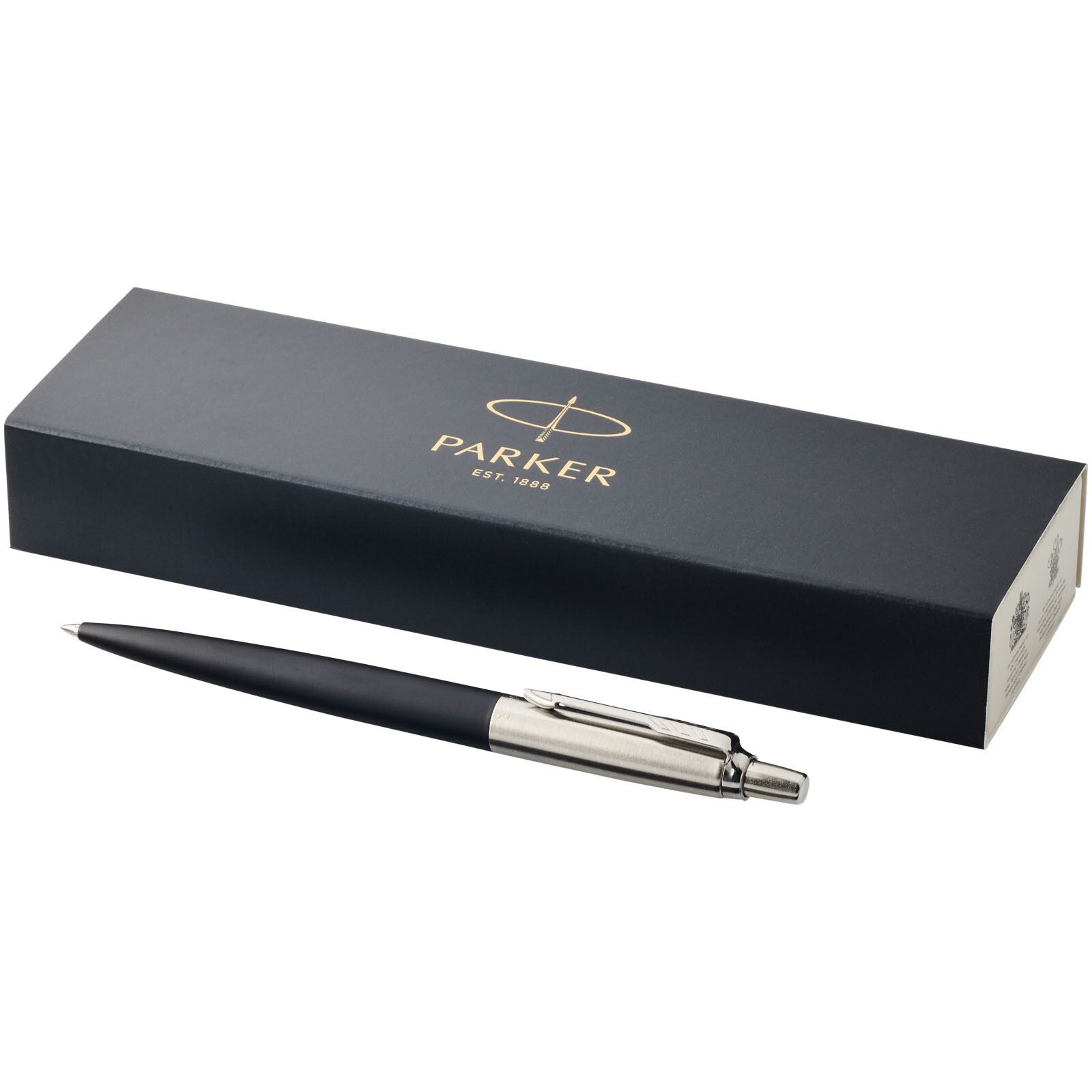 Parker Jotter Bond Street Kugelschreiber (blaue Mine) - schwarz -  silber-776