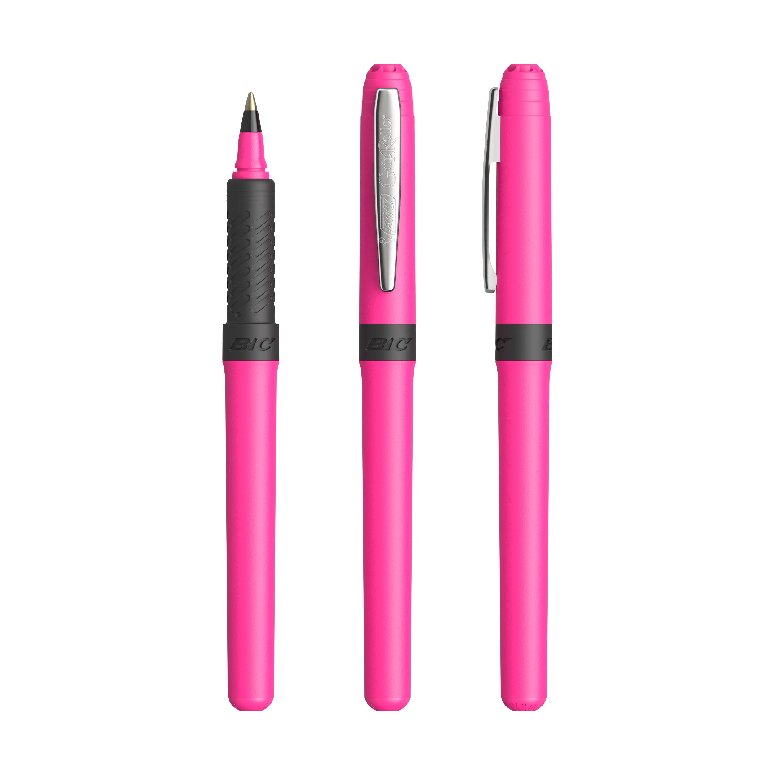 BIC® Grip Roller, Mine schwarz - rosa - chrom-868