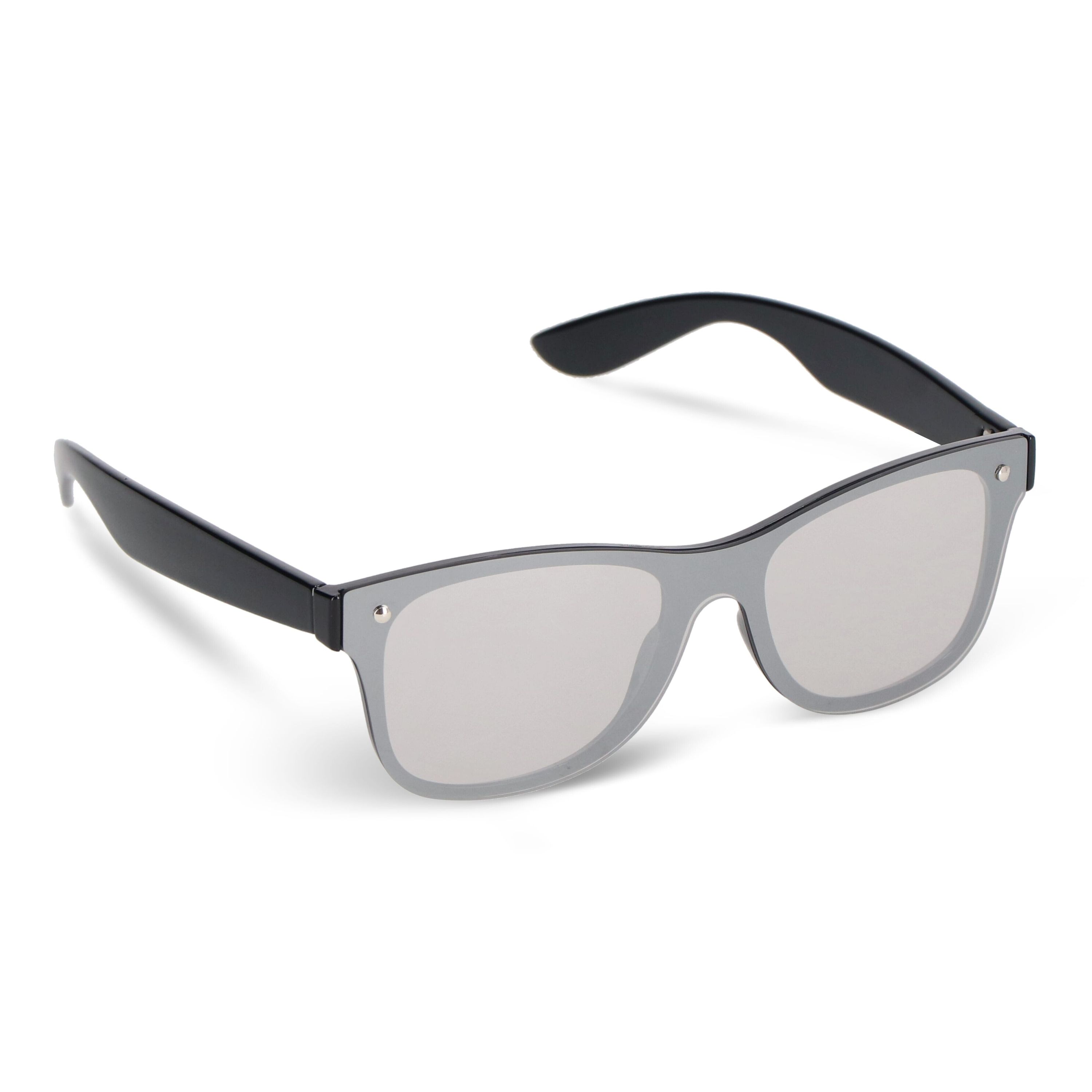 Justin R-PC Sonnenbrille mit verspiegelten Uni-Gläsern UV400 - schwarz-623