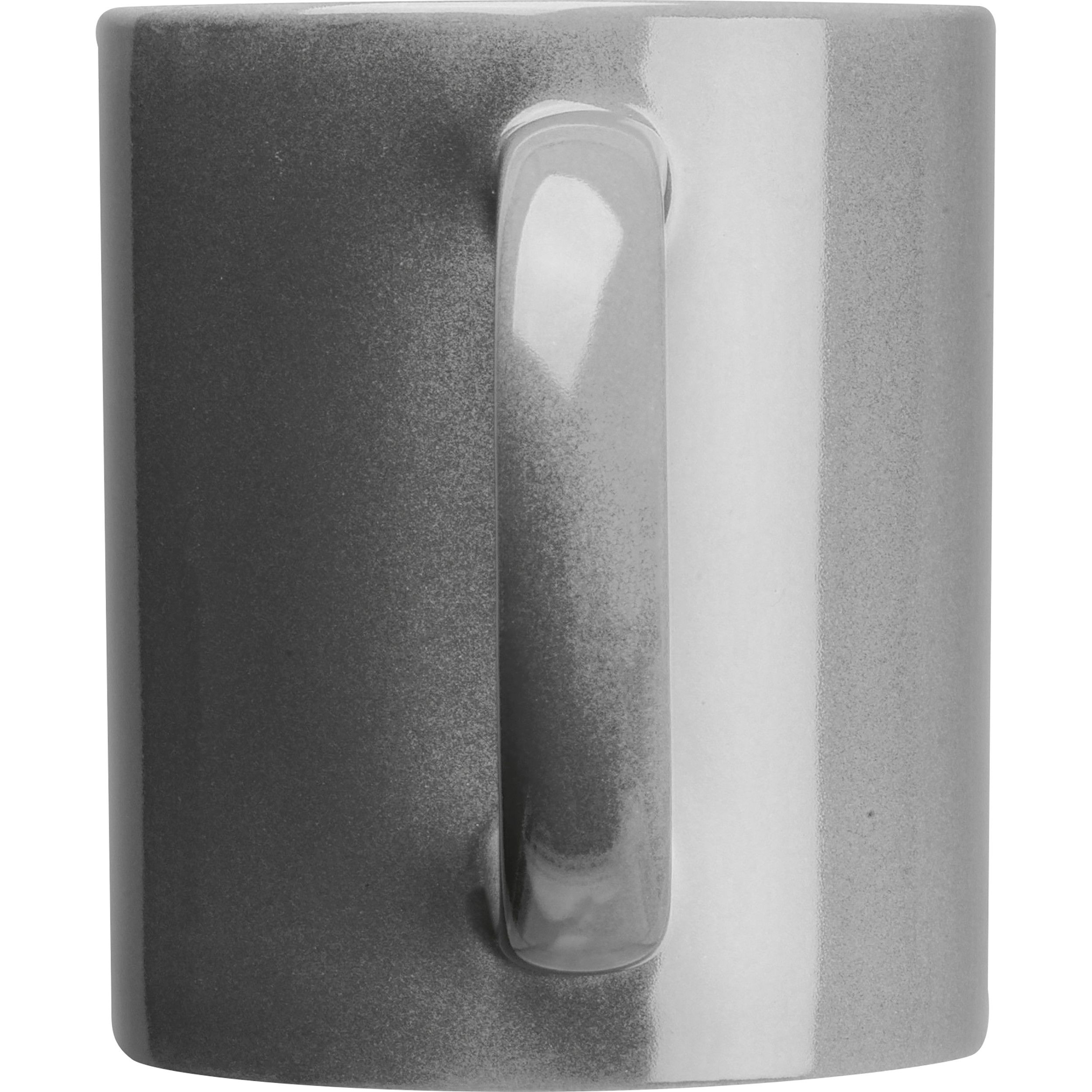 Kaffeetasse aus Keramik, 300ml - silbergrau-992