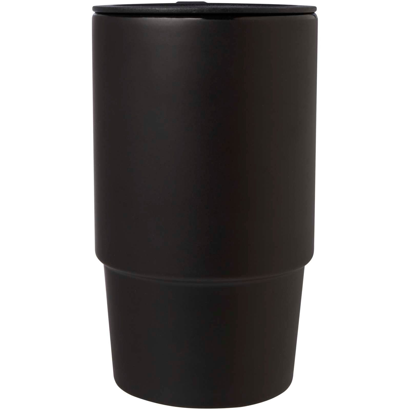 Carter 450 ml Keramiktasse mit Kunststoffdeckel - schwarz-785