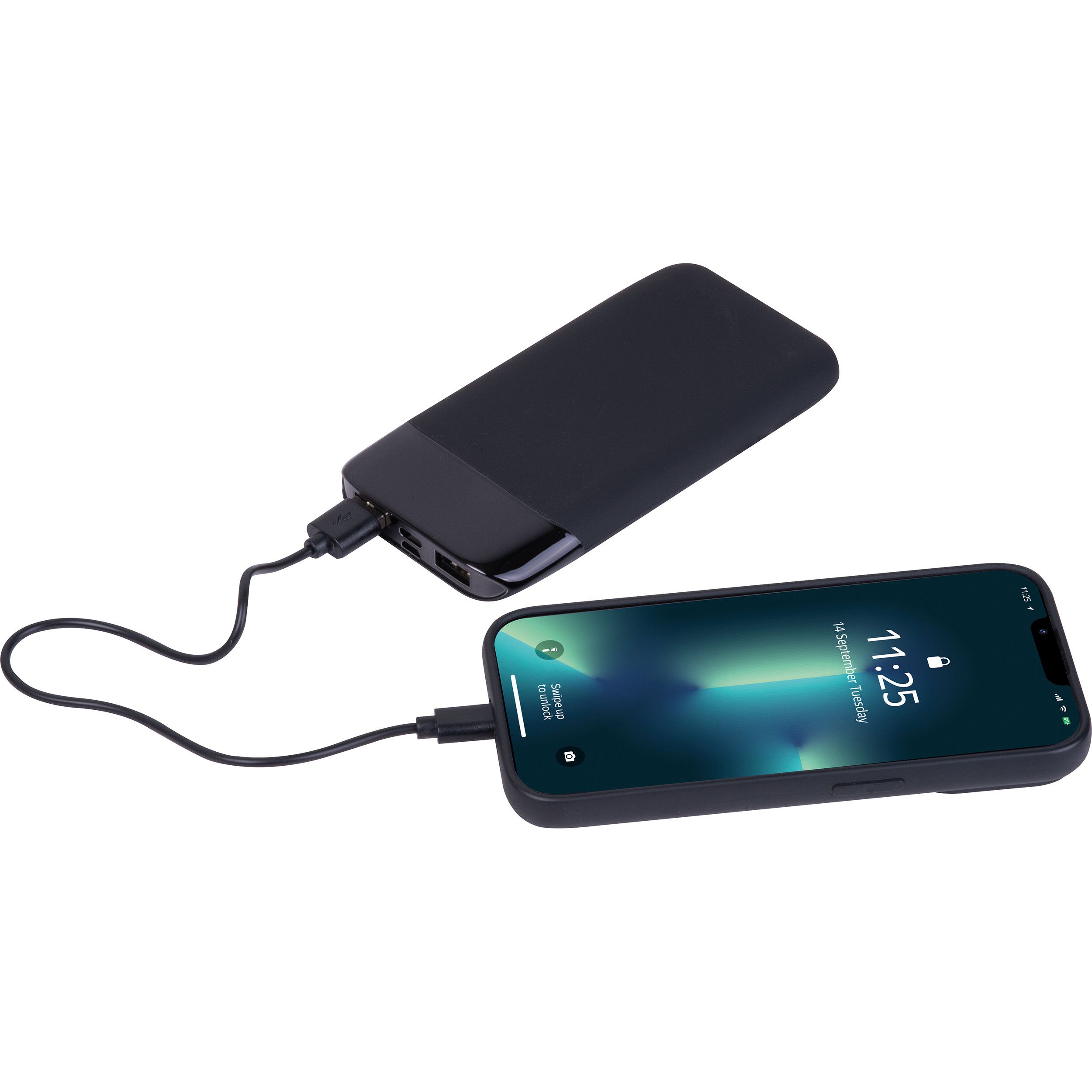 8.000 mAh Powerbank mit leuchtendem Logo FLOYD - schwarz-967