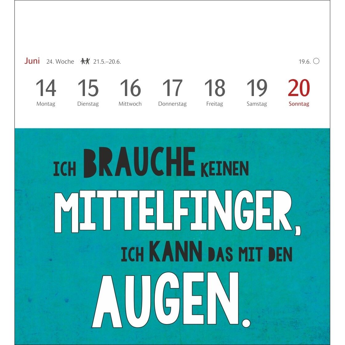 Typo-Sprüche-Kalender Postkartenkalender-918