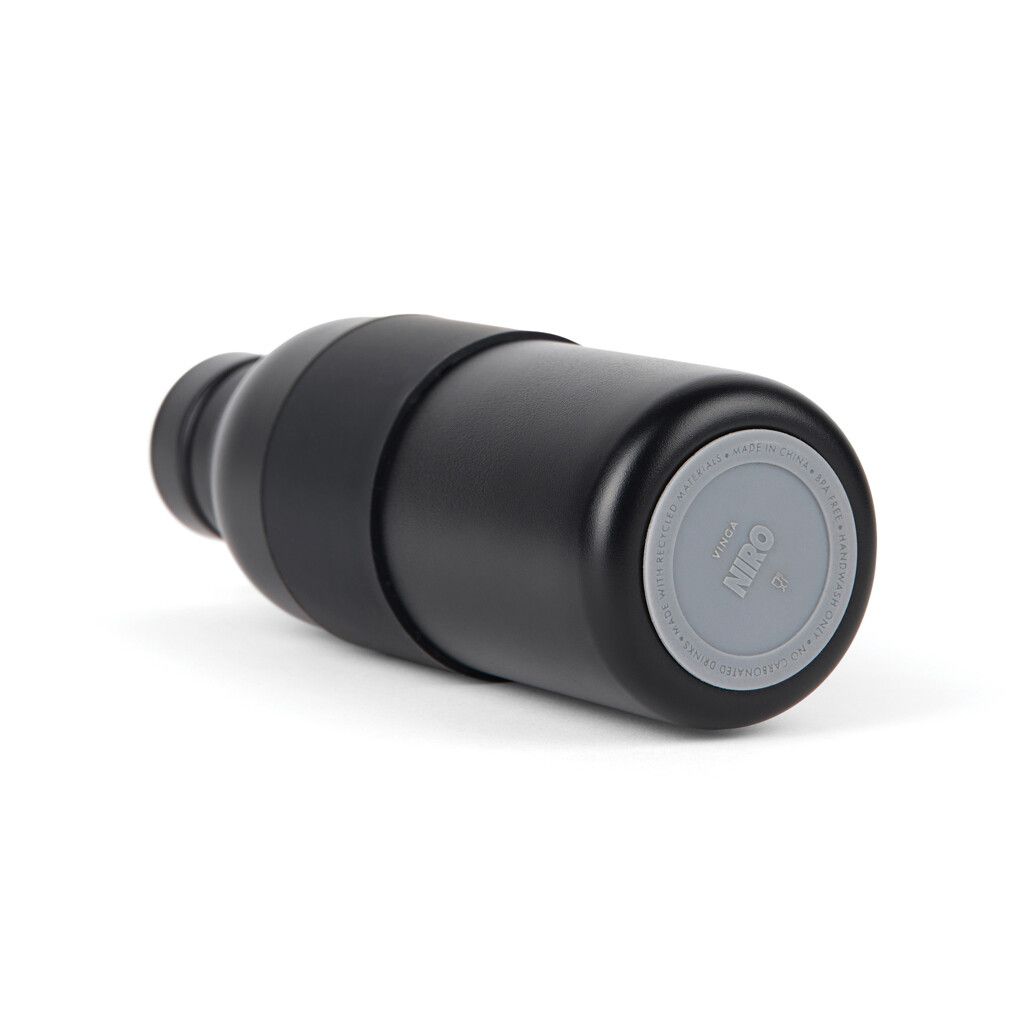 VINGA Niro RCS Stainless-Steel Sling Flasche 500ml - schwarz-357