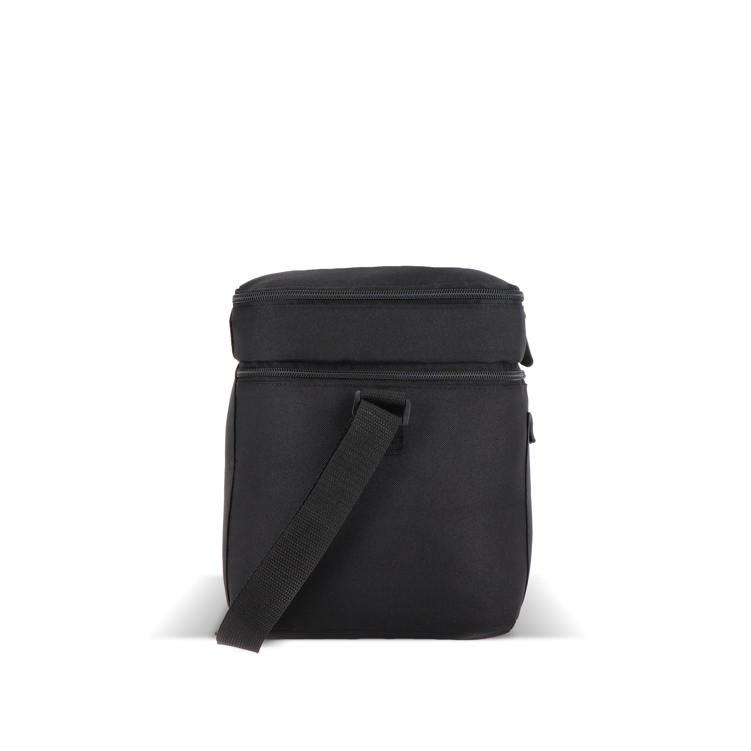 R-PET 600D Kühlbeutel mit zwei Fächern 30 x 20 x 25 cm 12 l - schwarz-596