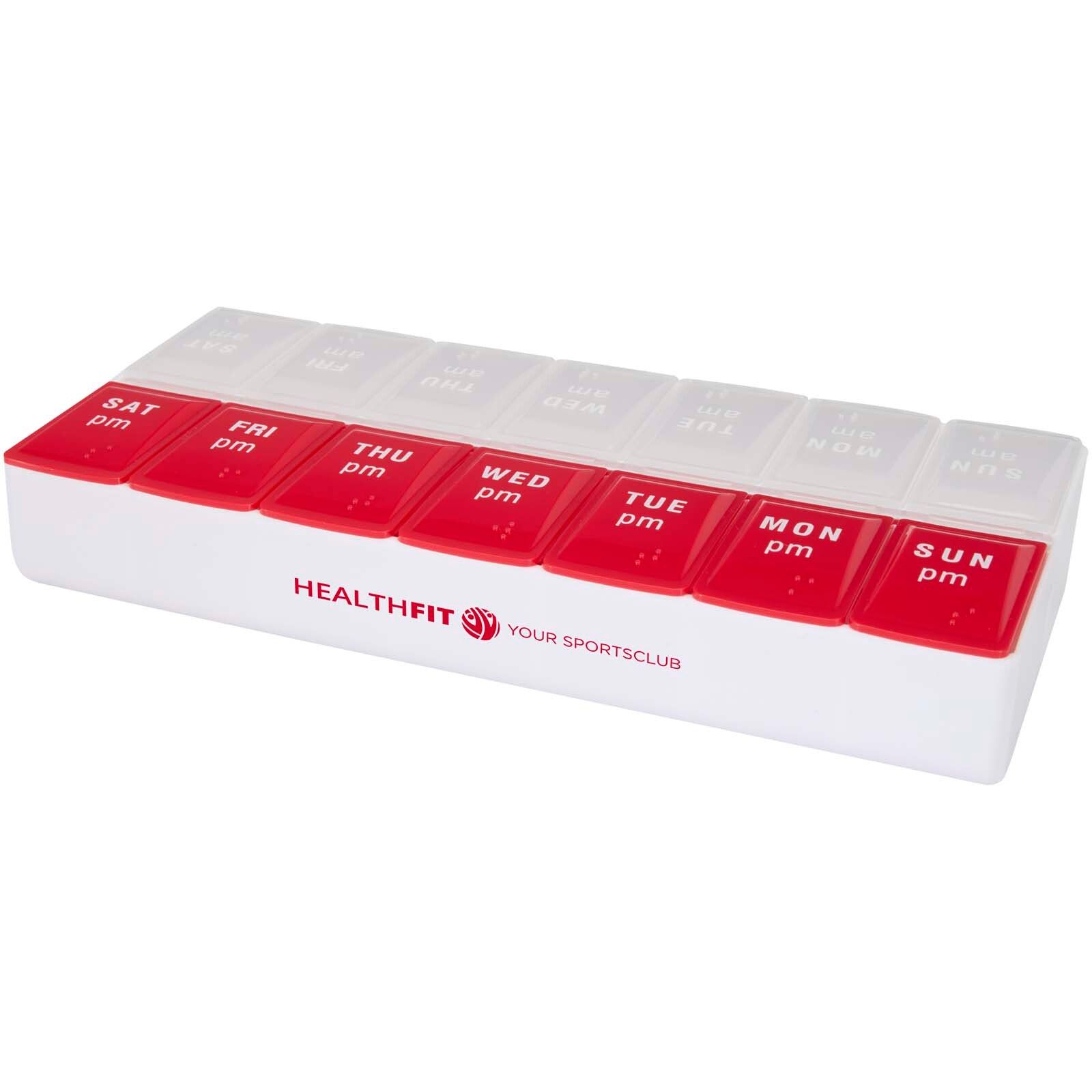 Cycle 7 Tage Tabletten Box für morgens und abends - rot-932